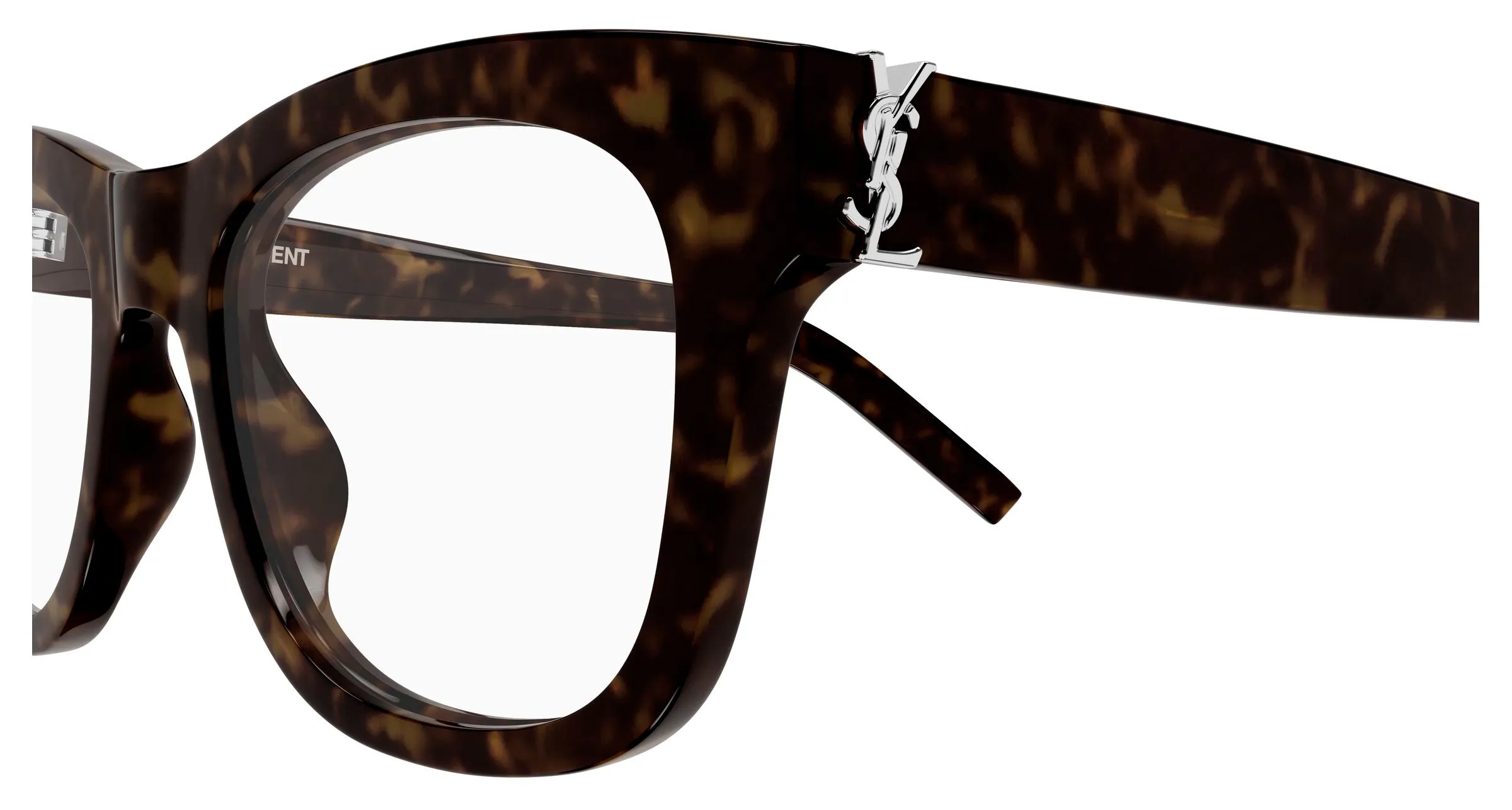 SAINT LAURENT SL M159 002 Montature da vista Acetato Havana Trasparente Cat Eye Antiriflesso - immagine 3