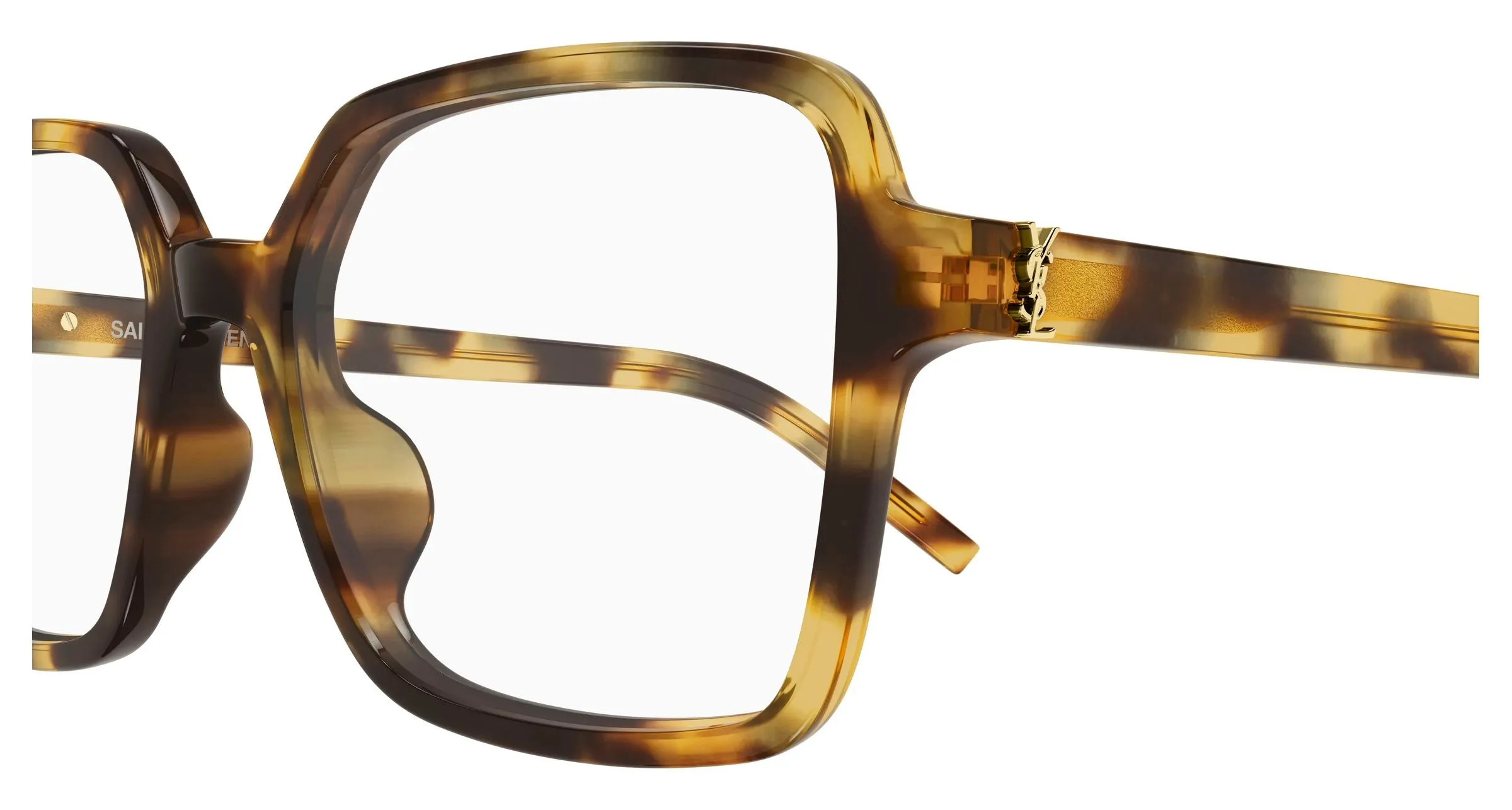 SAINT LAURENT SL M139 014 Montature da vista Acetato Havana Trasparente Squadrata - immagine 3