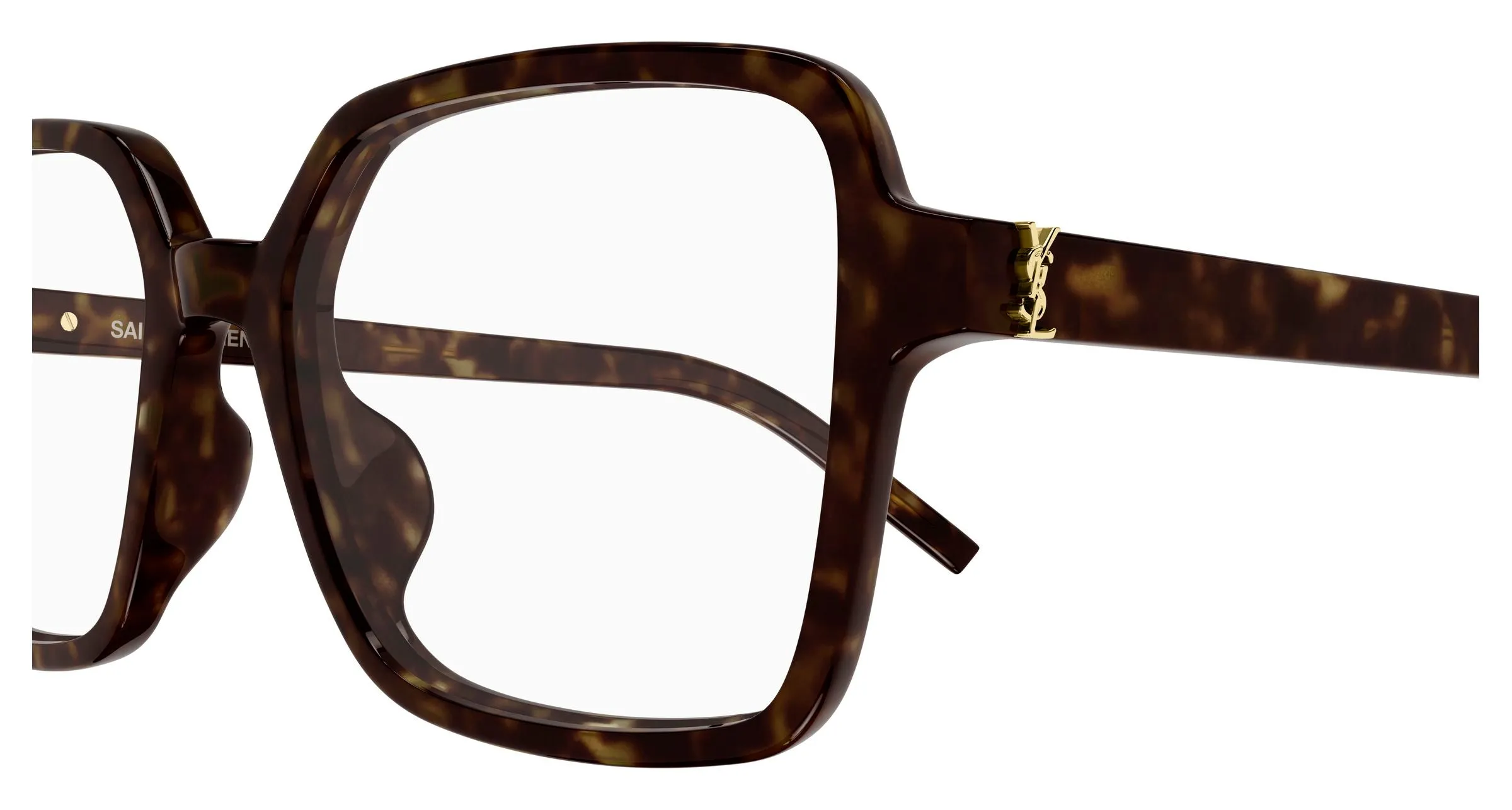SAINT LAURENT SL M139 012 Montature da vista Acetato Havana Trasparente Squadrata - immagine 3
