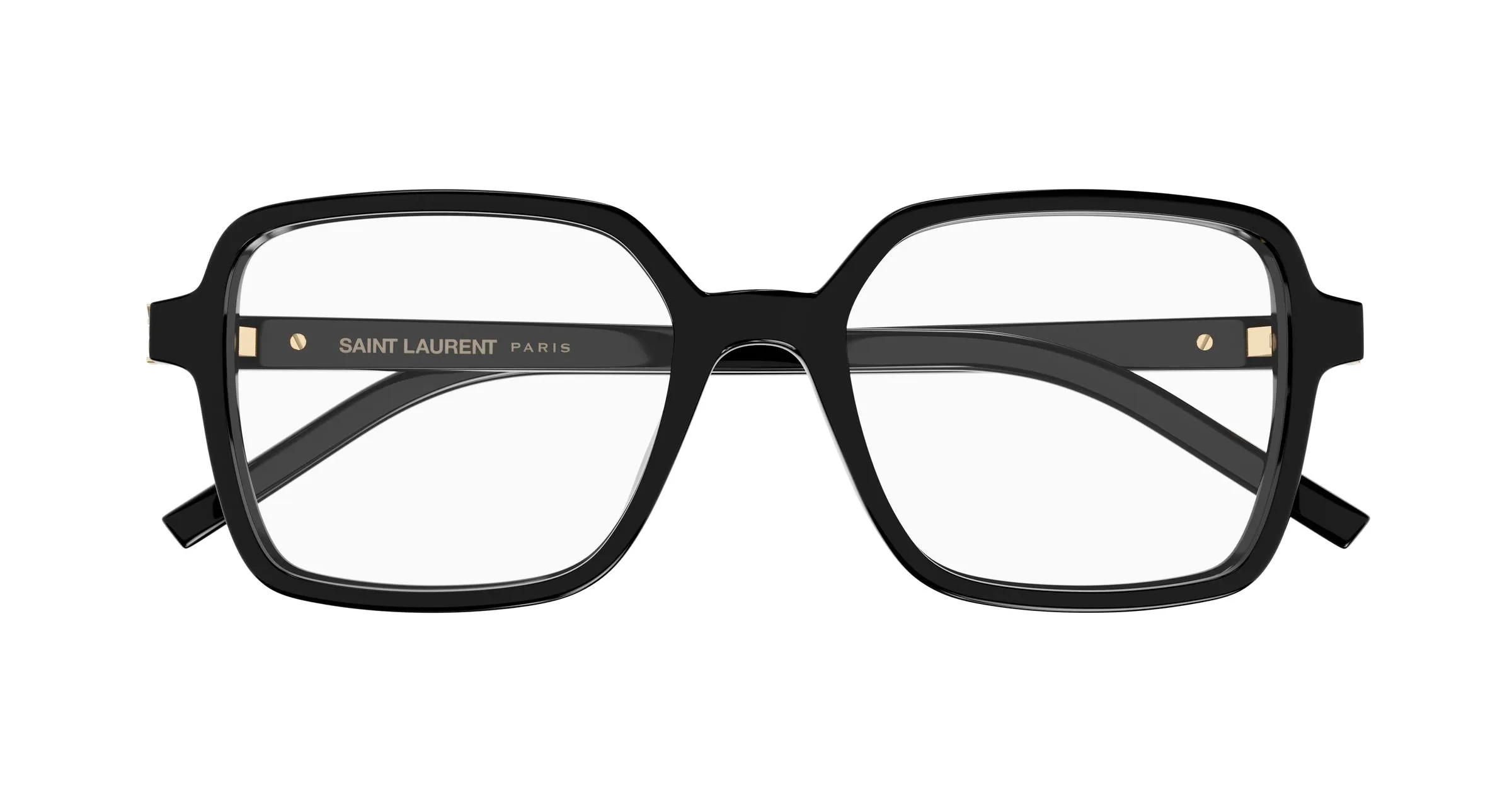SAINT LAURENT SL M139 011 Montature da vista Acetato Nero Trasparente Squadrata - immagine 2