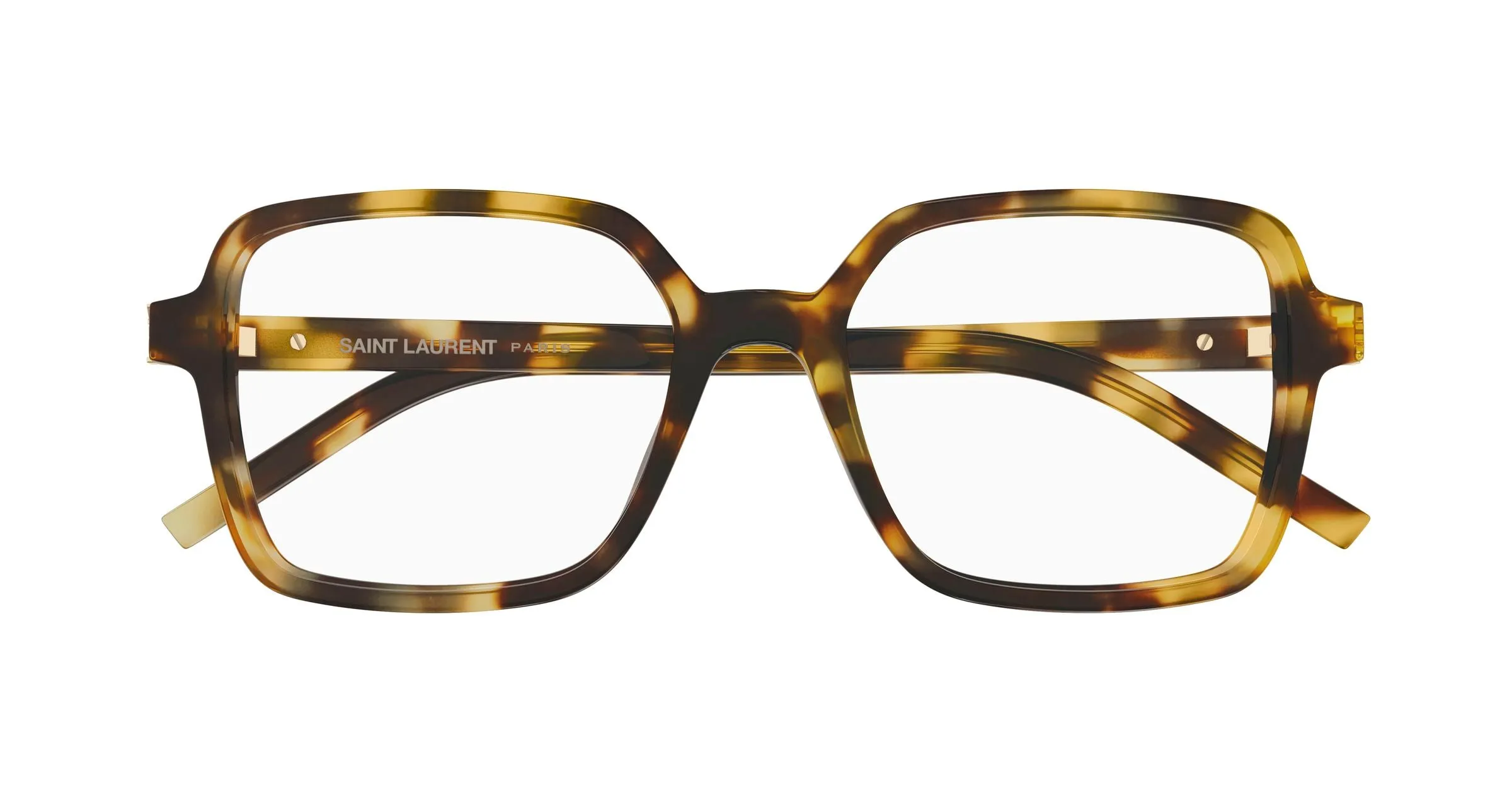 SAINT LAURENT SL M139 010 Montature da vista Acetato Havana Trasparente Squadrata - immagine 2