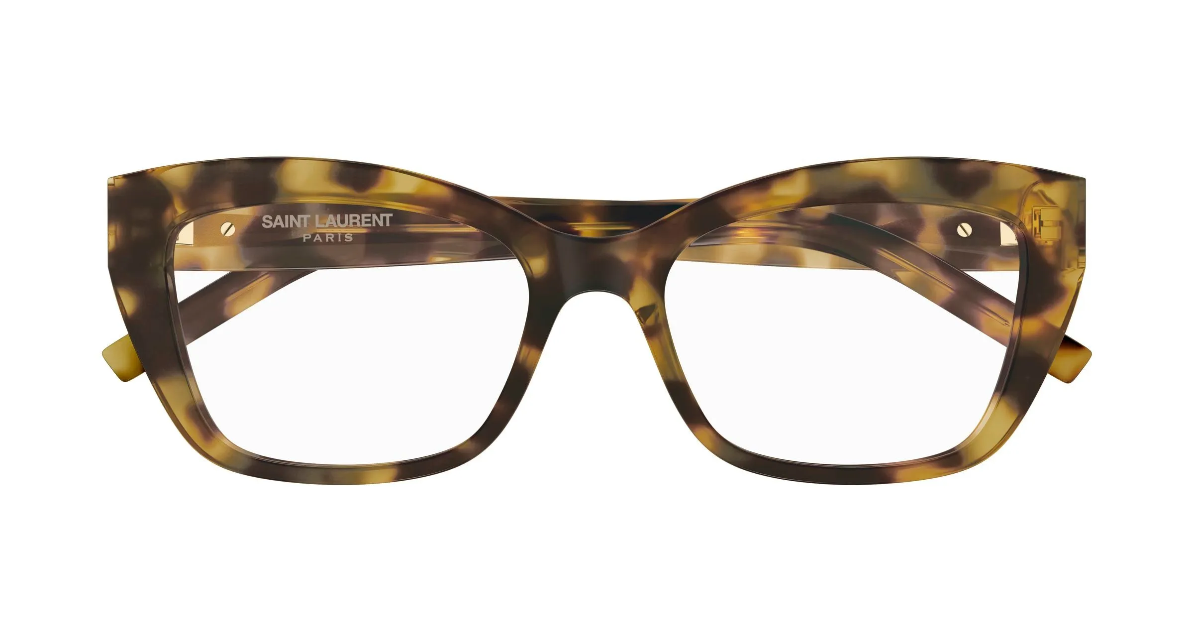 SAINT LAURENT SL M117 012 Montature da vista Acetato Havana Trasparente Cat Eye - immagine 2