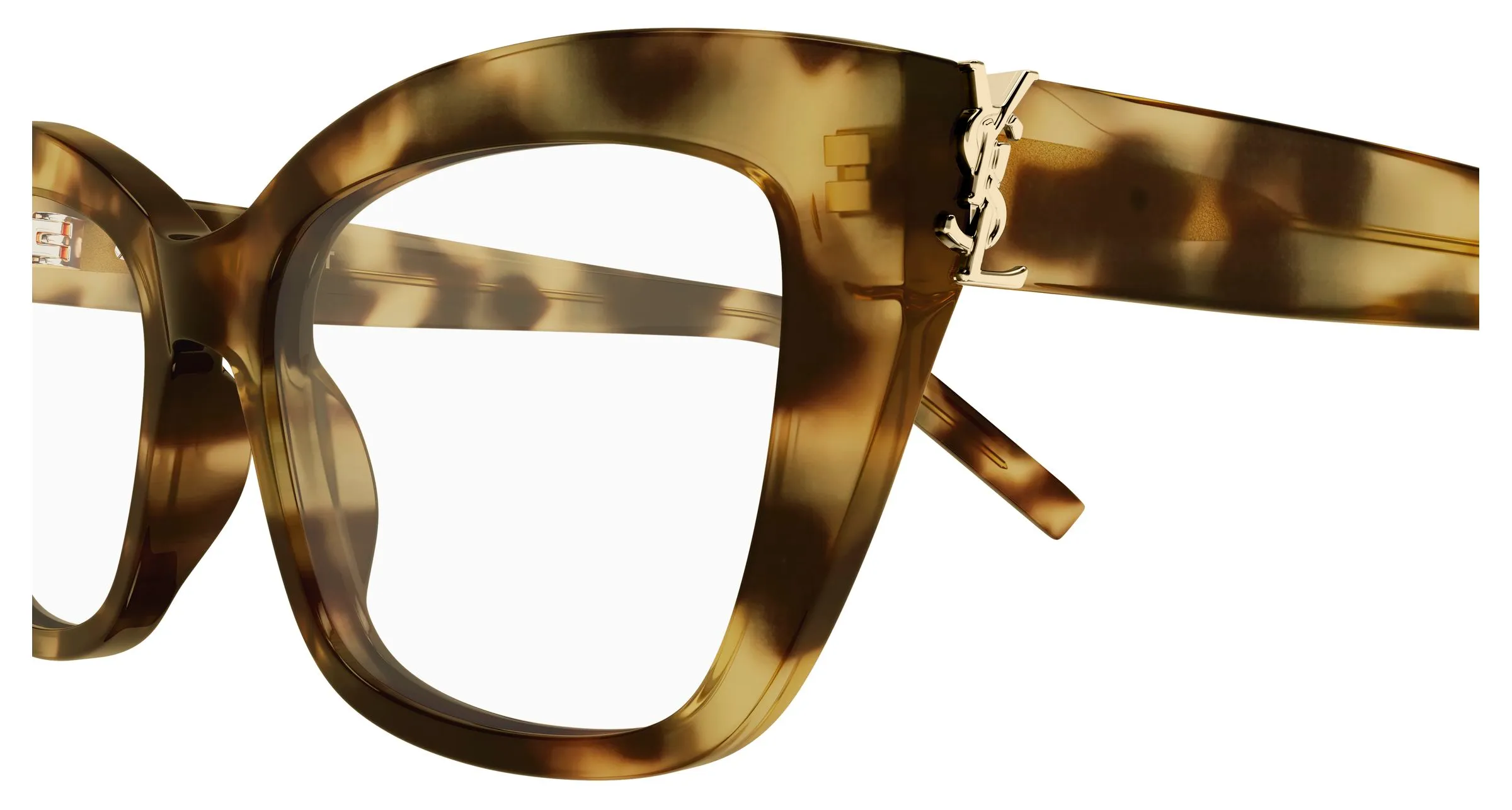 SAINT LAURENT SL M117 012 Montature da vista Acetato Havana Trasparente Cat Eye - immagine 3