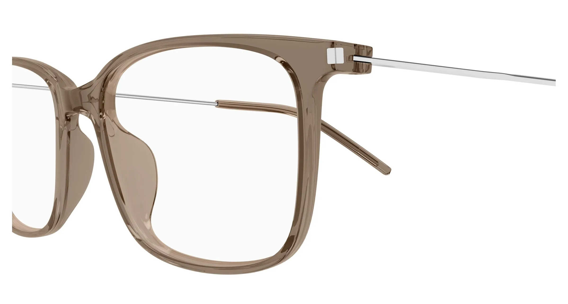 SAINT LAURENT SL 956 006 Montature da vista Bio-iniettato Havana Trasparente Squadrata - immagine 3