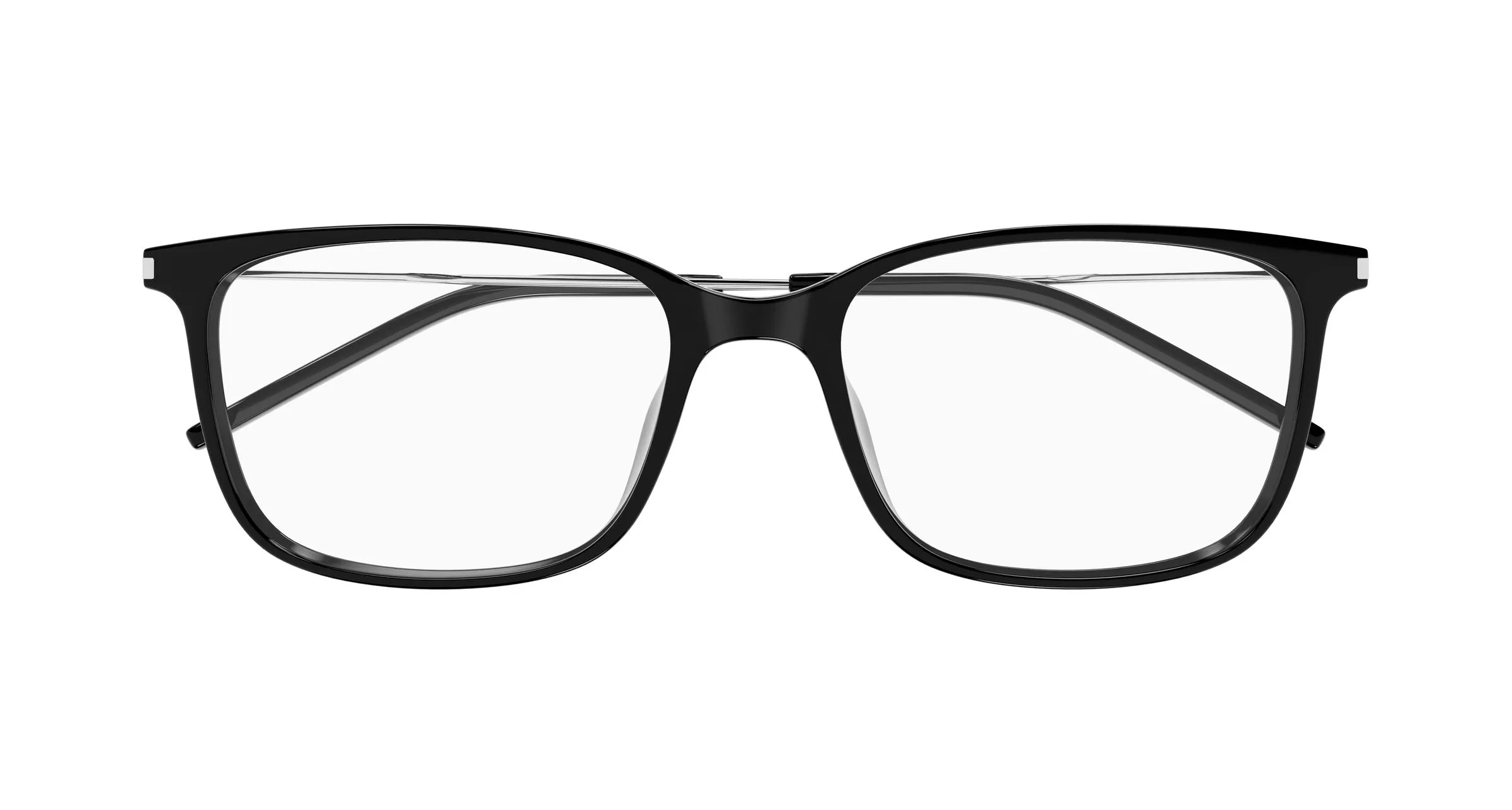 SAINT LAURENT SL 956 005 Montature da vista Bio-iniettato Nero Trasparente Squadrata - immagine 2