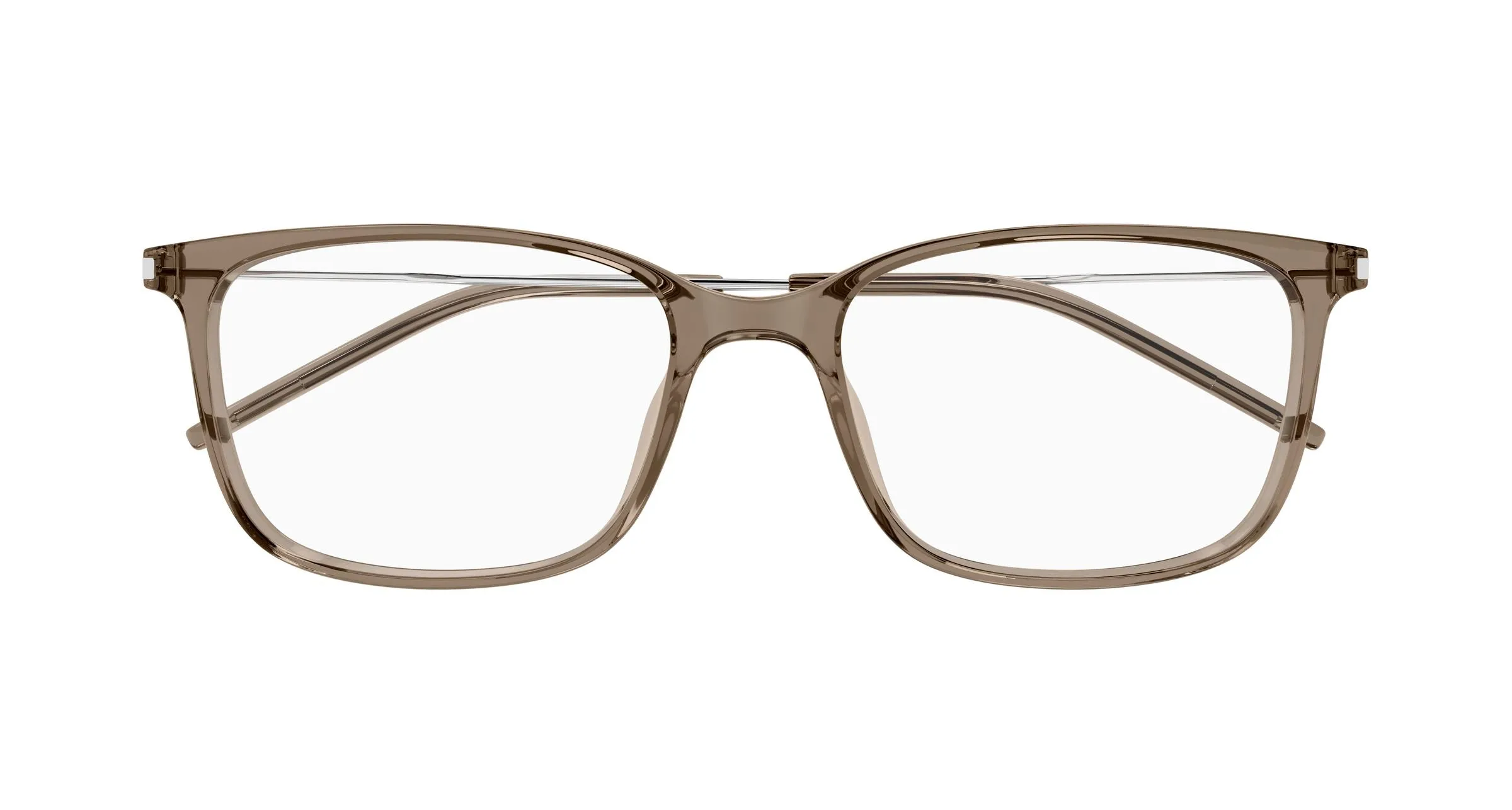 SAINT LAURENT SL 956 003 Montature da vista Bio-iniettato Marrone Trasparente Squadrata - immagine 2