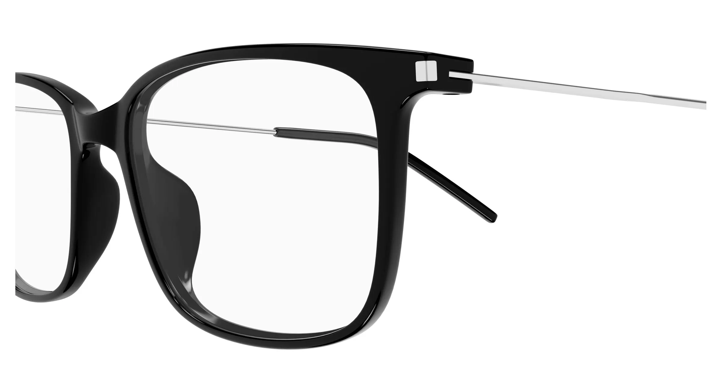 SAINT LAURENT SL 956 001 Montature da vista Bio-iniettato Nero Trasparente Squadrata - immagine 3