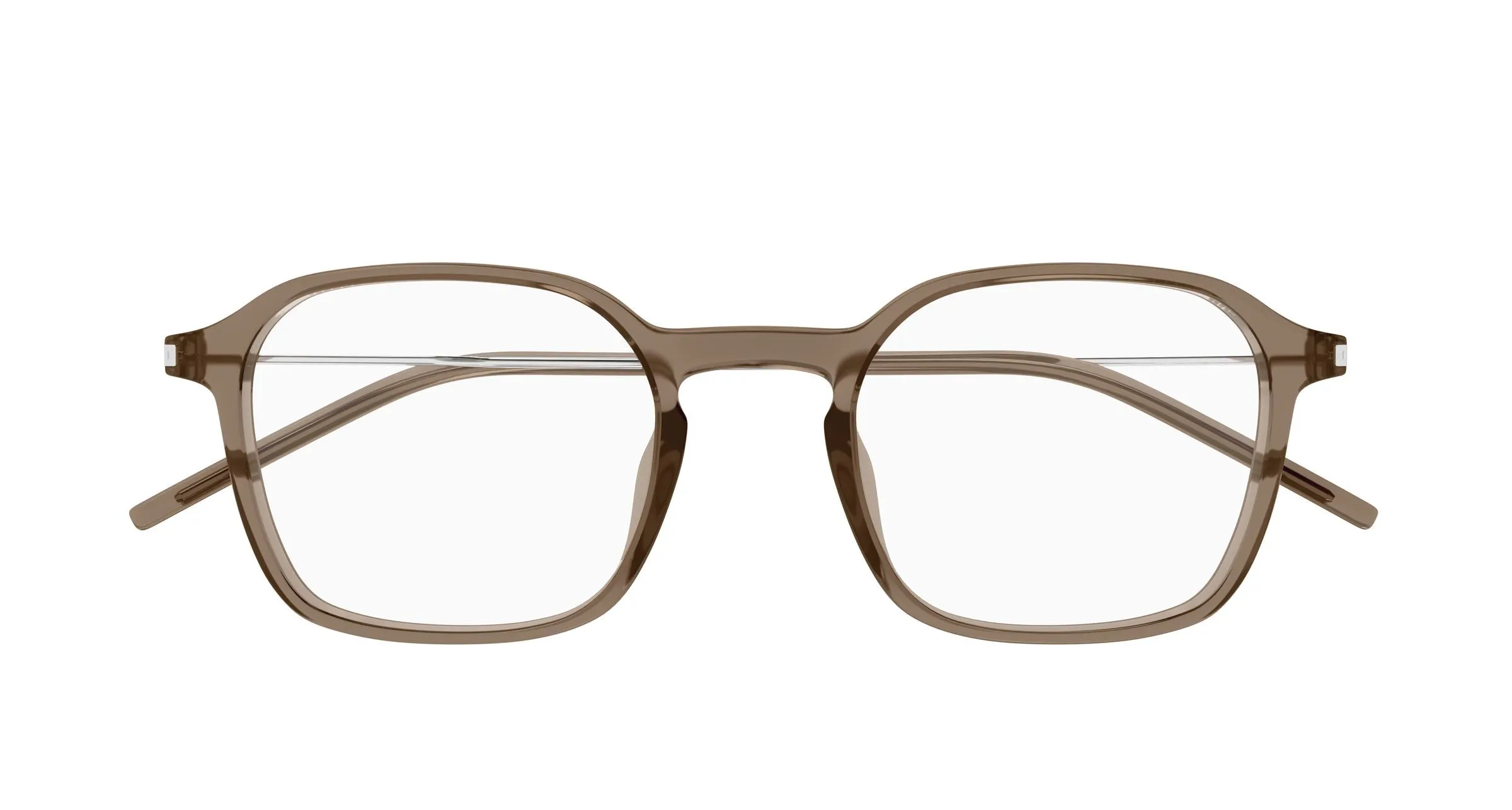 SAINT LAURENT SL 954 003 Montature da vista Bio-iniettato Marrone Trasparente Squadrata - immagine 2