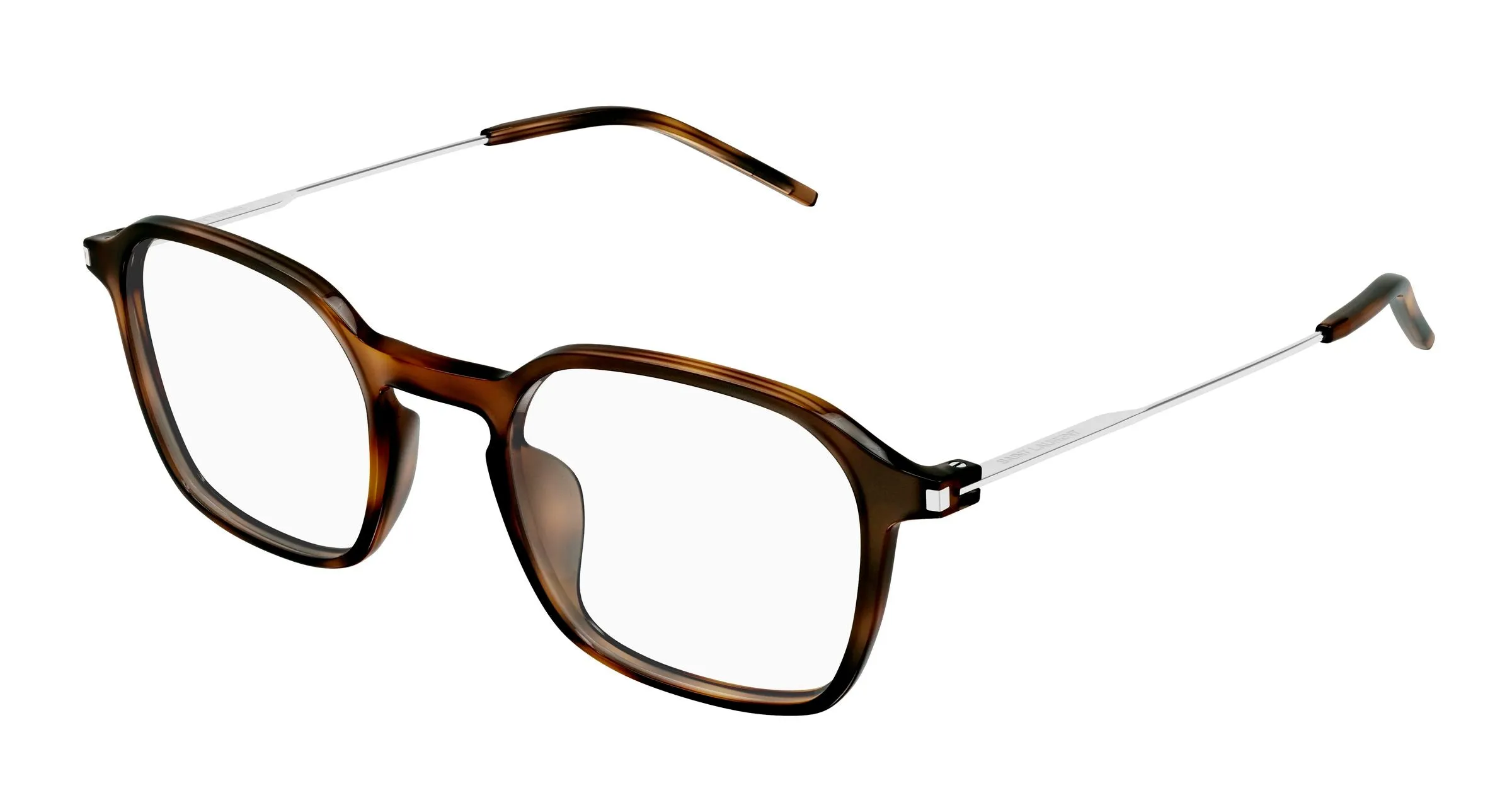 SAINT LAURENT SL 954 002 Montature da vista Bio-iniettato Havana Trasparente Squadrata - immagine 1