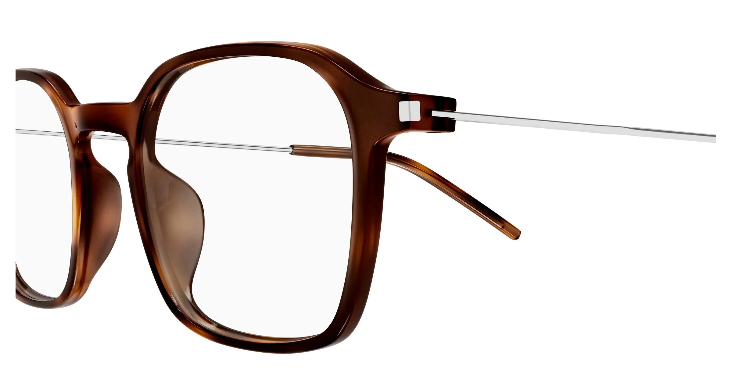 SAINT LAURENT SL 954 002 Montature da vista Bio-iniettato Havana Trasparente Squadrata - immagine 3