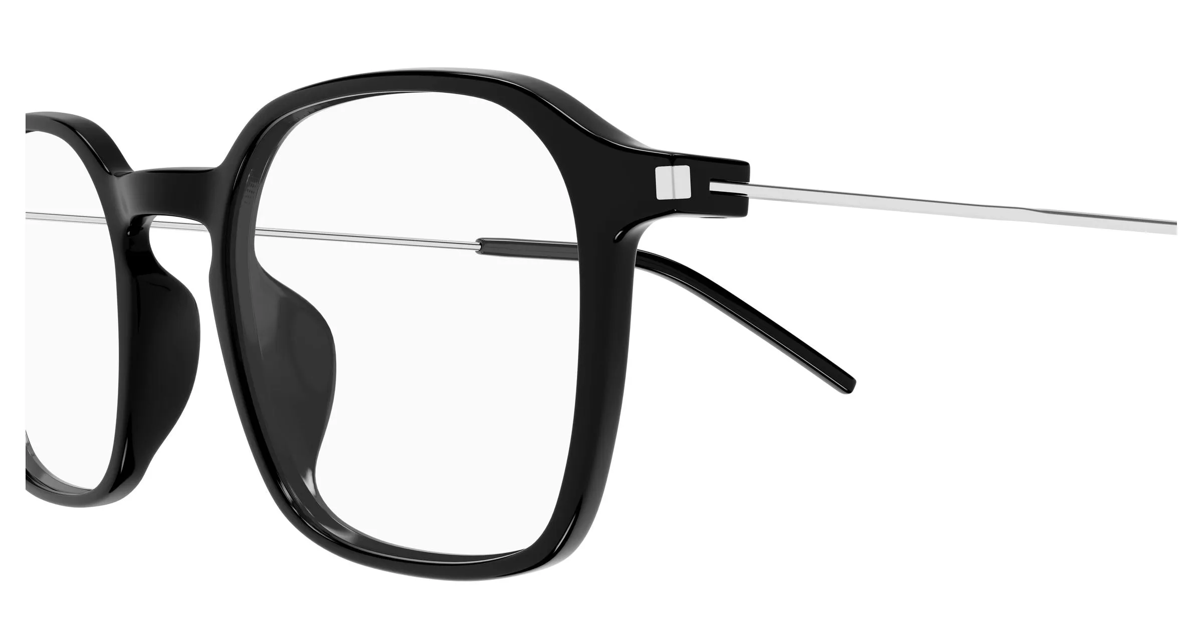 SAINT LAURENT SL 954 001 Montature da vista Bio-iniettato Nero Trasparente Squadrata - immagine 3