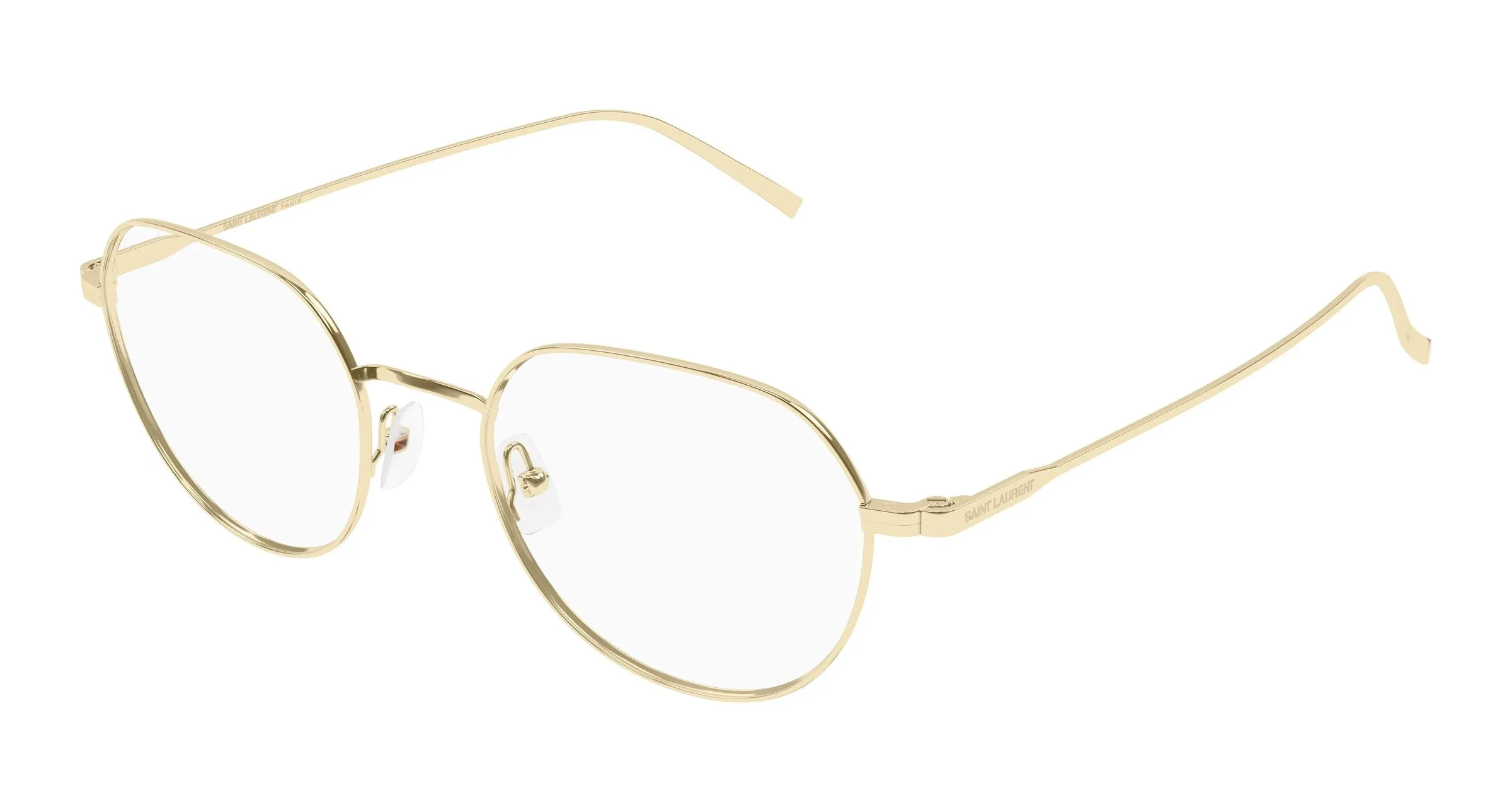 SAINT LAURENT SL 953 OPT 003 Montature da vista Metallo Oro Trasparente Rotonda - immagine 1