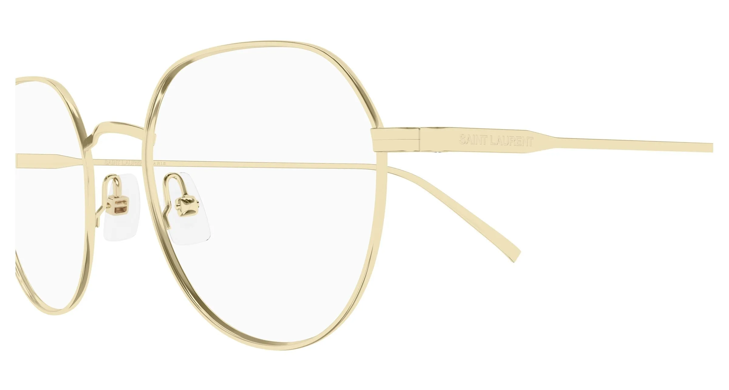 SAINT LAURENT SL 953 OPT 003 Montature da vista Metallo Oro Trasparente Rotonda - immagine 3