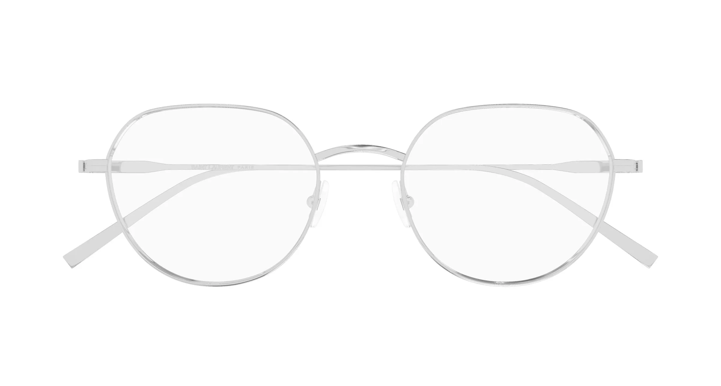 SAINT LAURENT SL 953 OPT 002 Montature da vista Metallo Argento Trasparente Rotonda - immagine 2