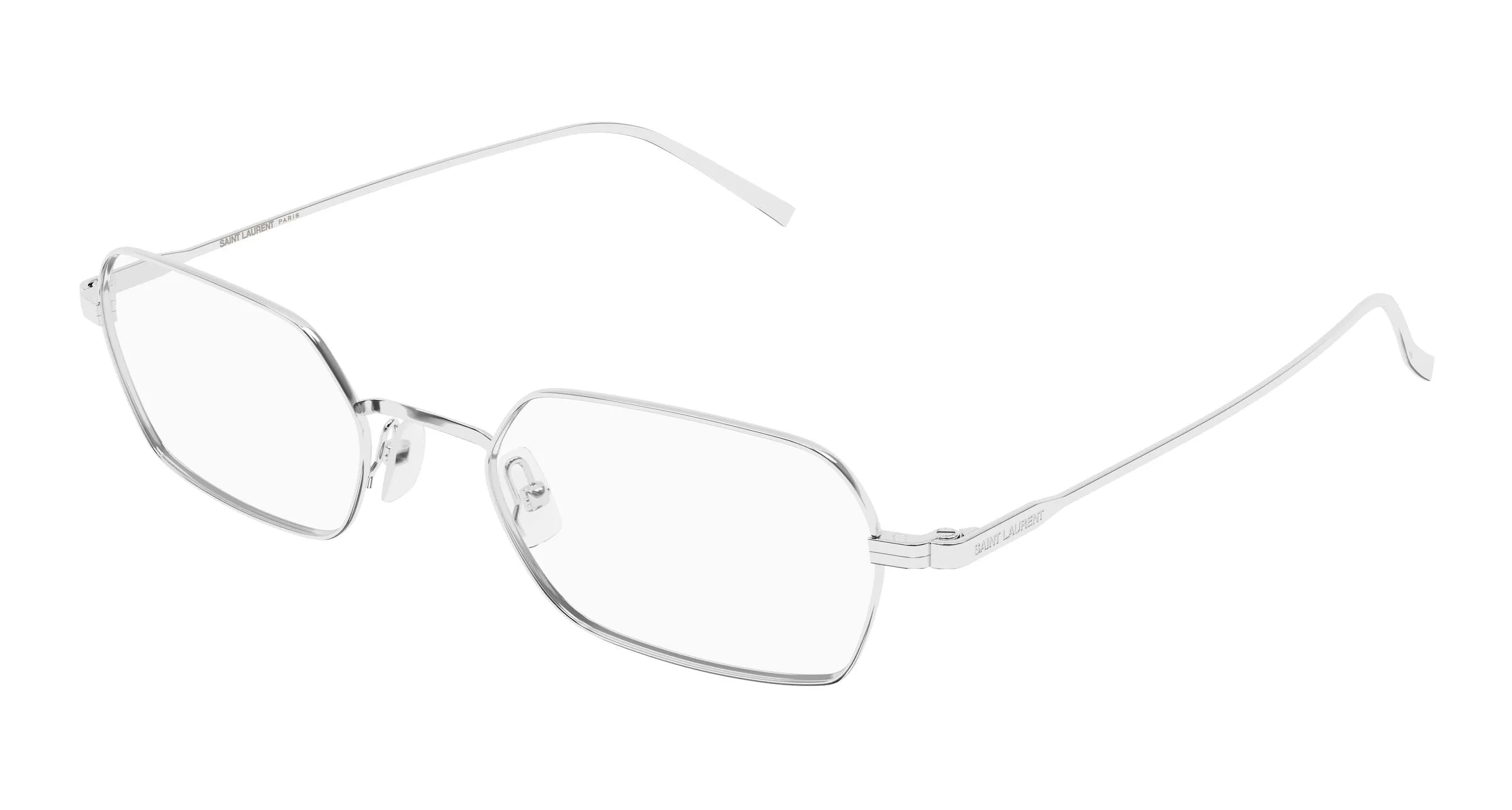 SAINT LAURENT SL 952 OPT 002 Montature da vista Metallo Argento Trasparente Squadrata - immagine 1