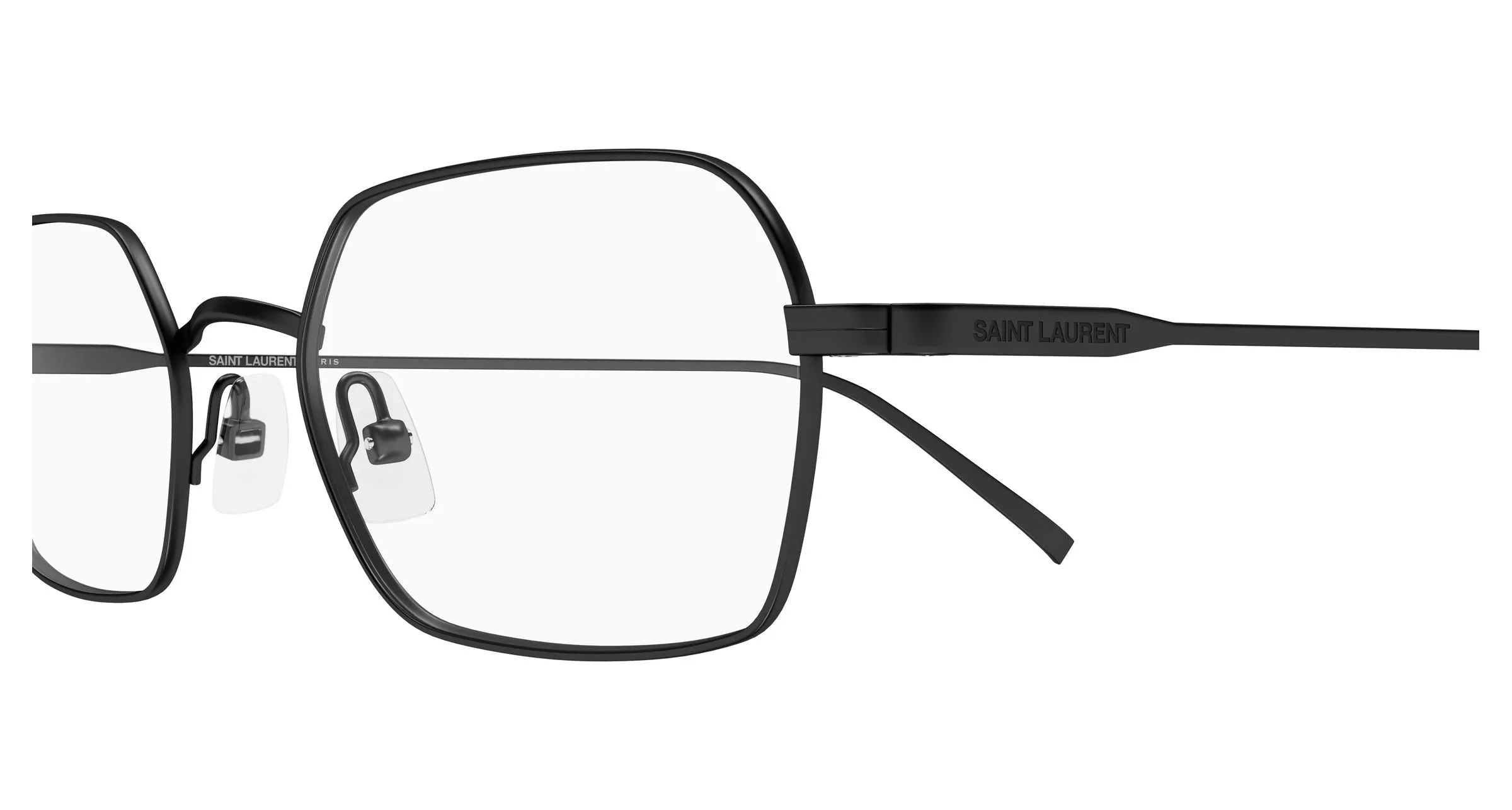SAINT LAURENT SL 952 OPT 001 Montature da vista Metallo Nero Trasparente Squadrata - immagine 3