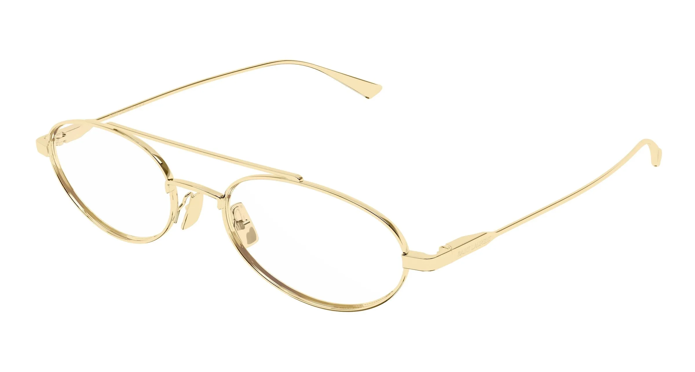 SAINT LAURENT SL 951 OPT 003 Montature da vista Metallo Oro Trasparente Pilot - immagine 1