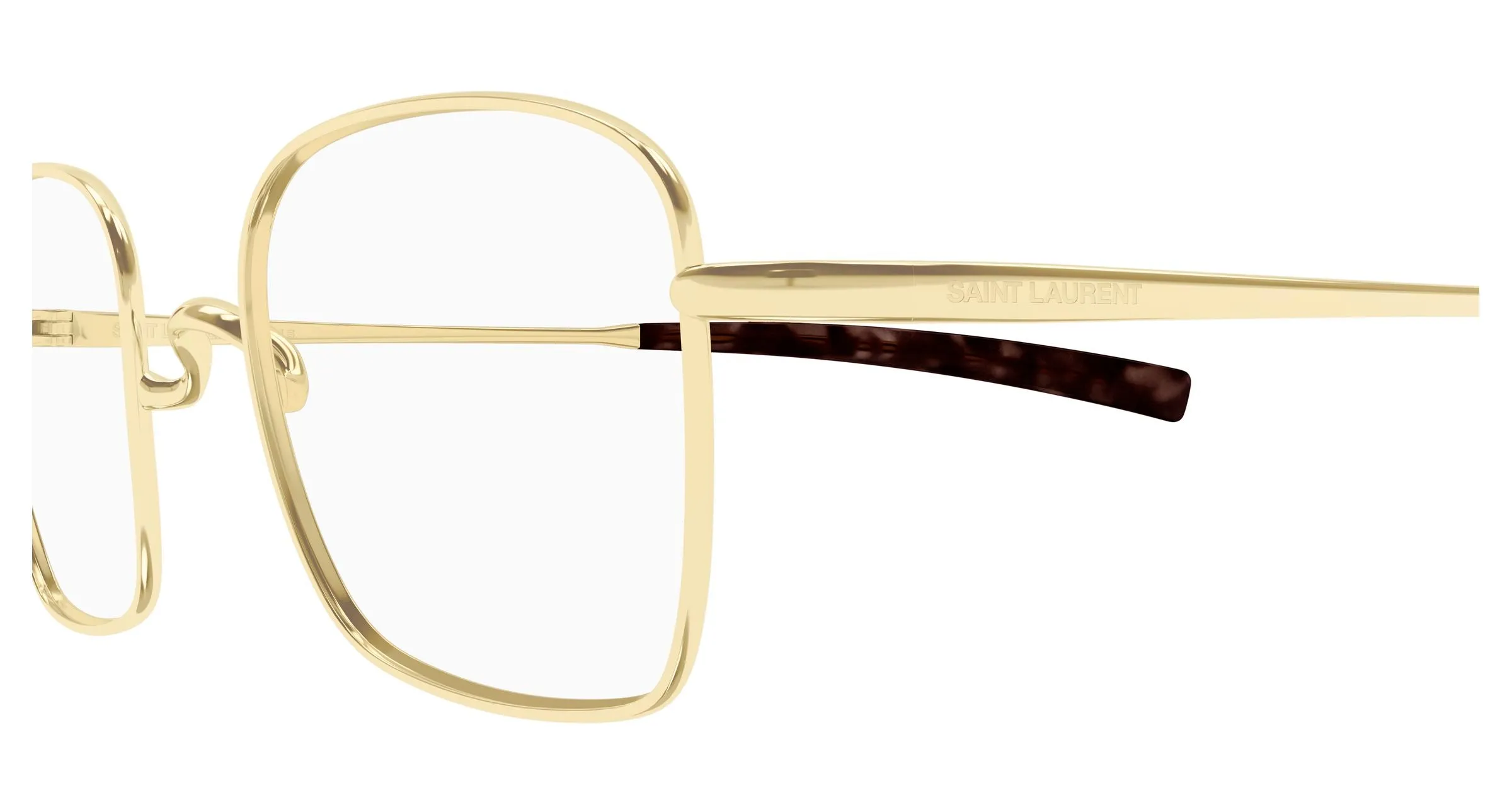 SAINT LAURENT SL 949 T OPT 003 Montature da vista Titanio Oro Trasparente Squadrata - immagine 3