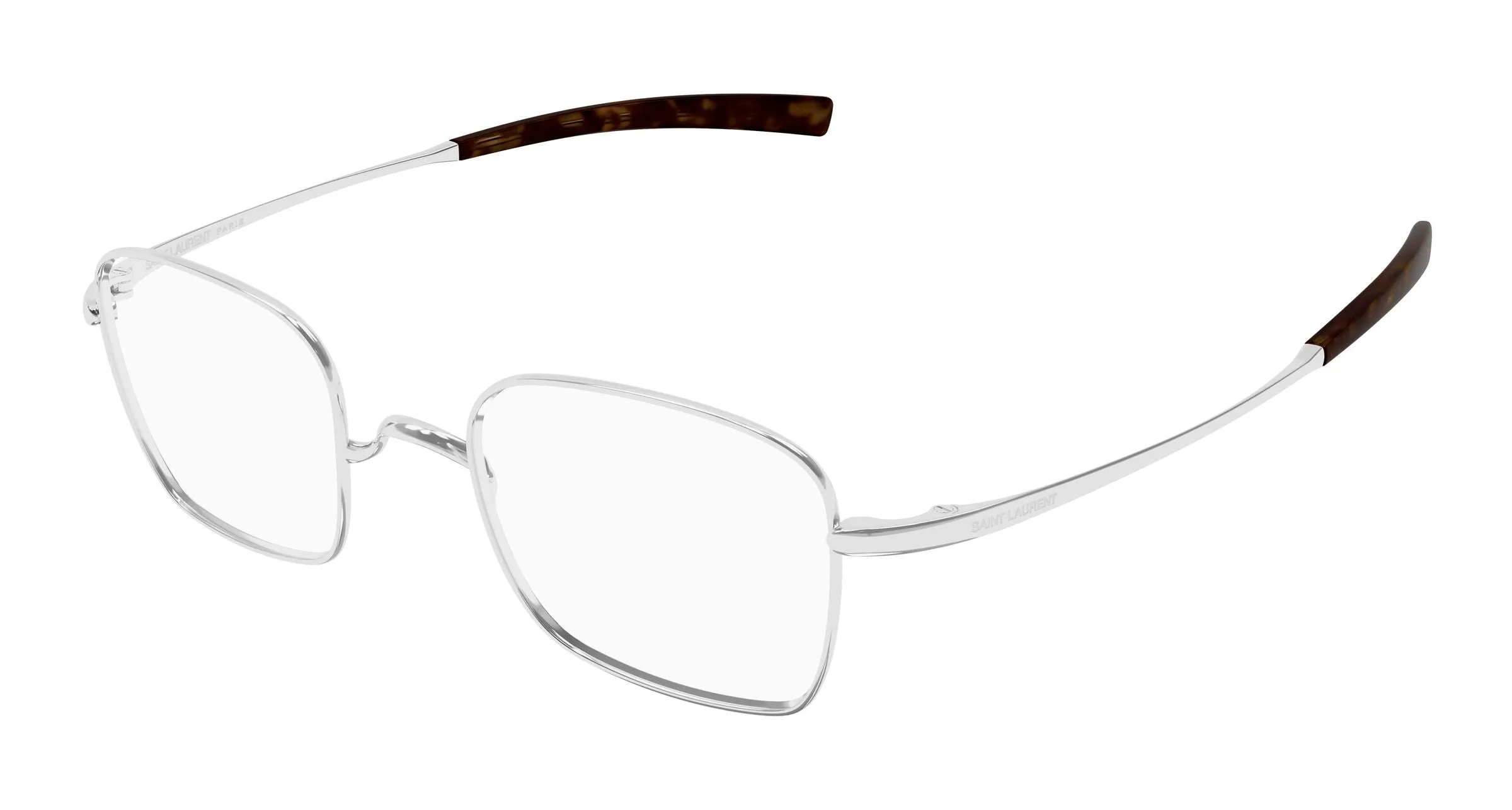 SAINT LAURENT SL 949 T OPT 002 Montature da vista Titanio Argento Trasparente Squadrata - immagine 1