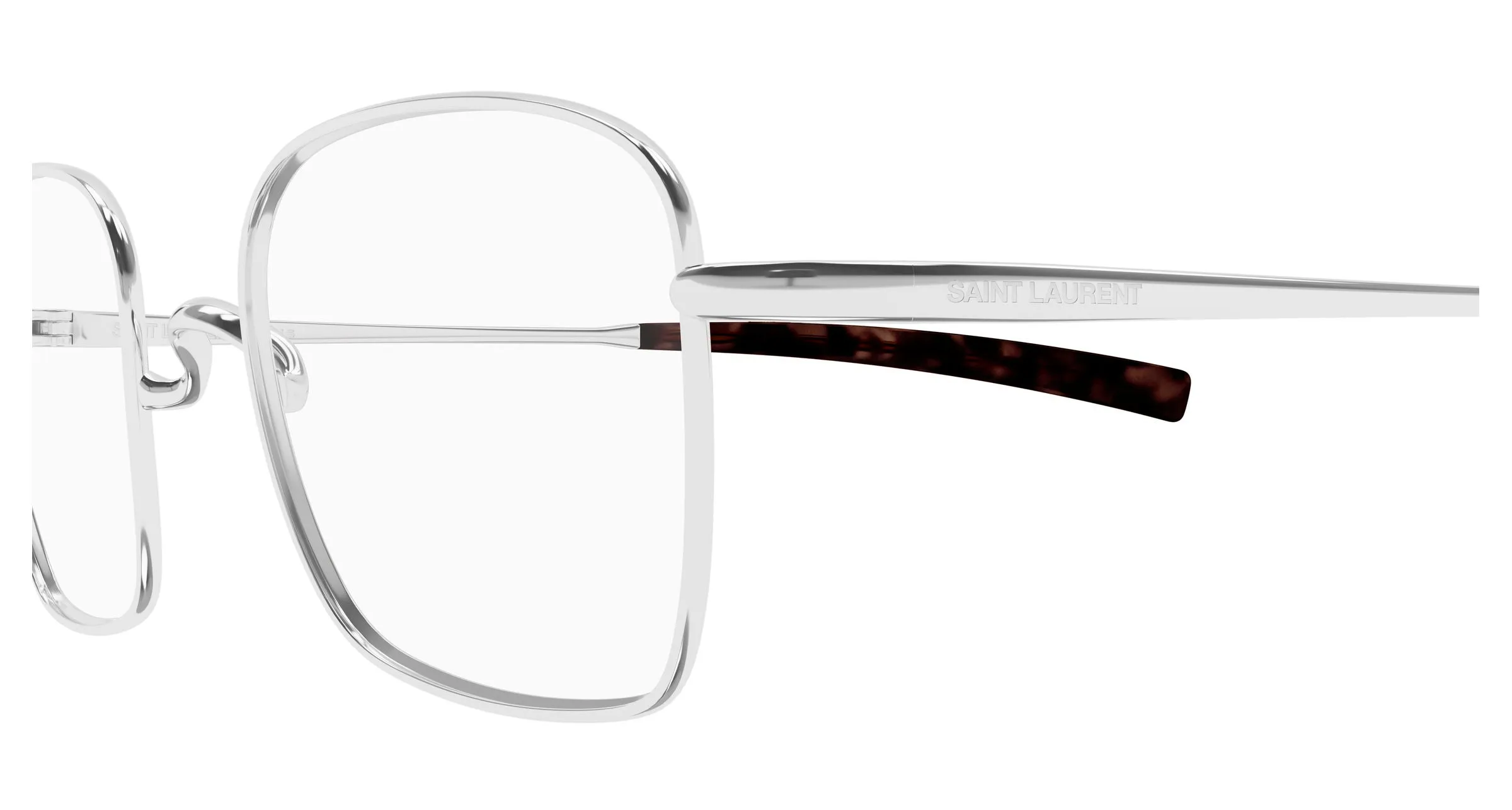 SAINT LAURENT SL 949 T OPT 002 Montature da vista Titanio Argento Trasparente Squadrata - immagine 3