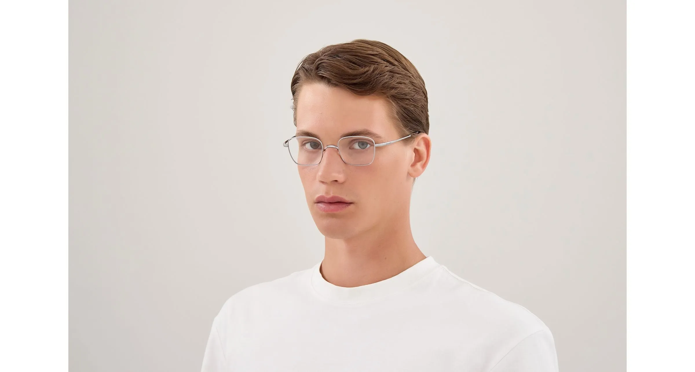 SAINT LAURENT SL 949 T OPT 002 Montature da vista Titanio Argento Trasparente Squadrata - immagine 4
