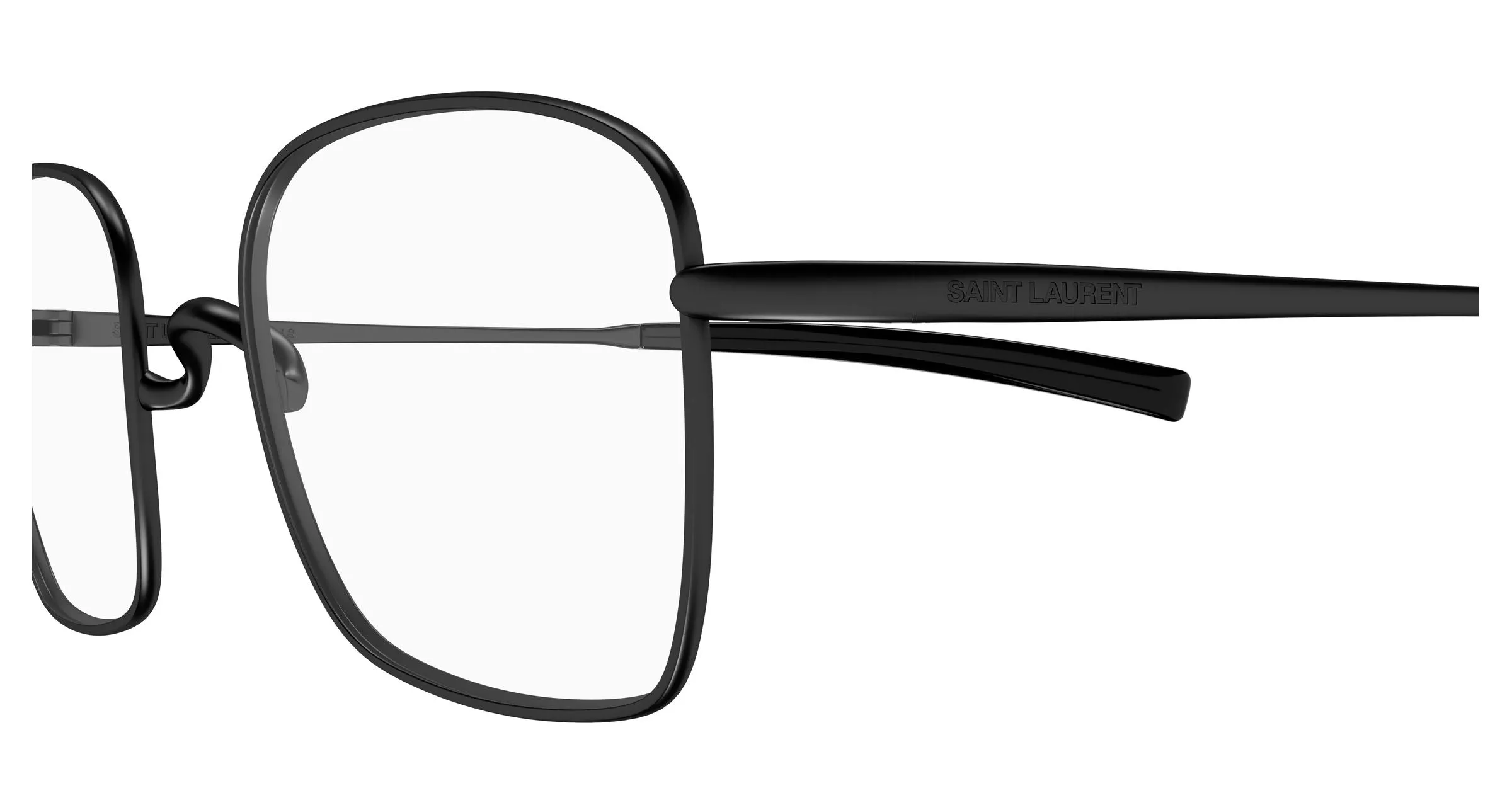 SAINT LAURENT SL 949 T OPT 001 Montature da vista Titanio Nero Trasparente Squadrata - immagine 3