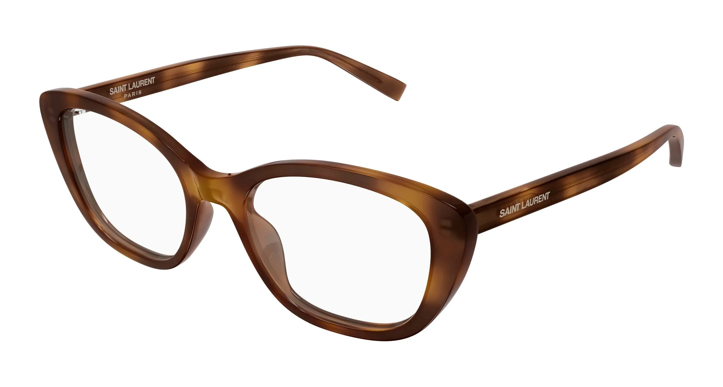 SAINT LAURENT SL 945 002 Montature da vista Acetato Havana Trasparente Cat Eye - immagine 1