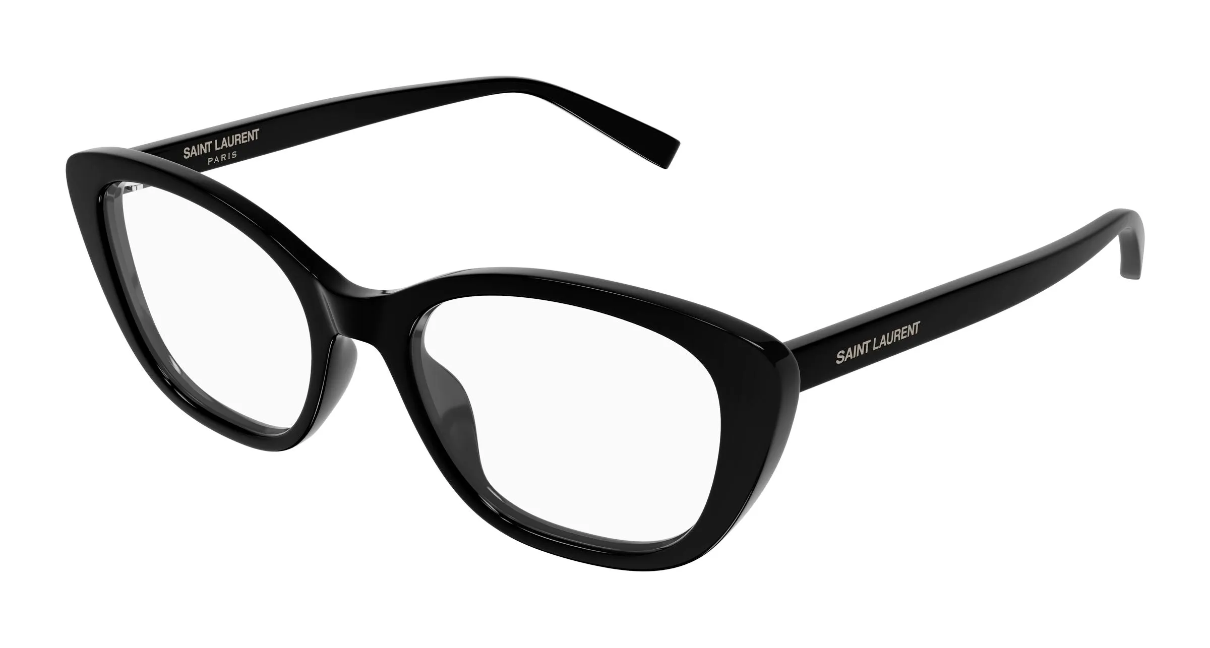 SAINT LAURENT SL 945 001 Montature da vista Acetato Nero Trasparente Cat Eye - immagine 1
