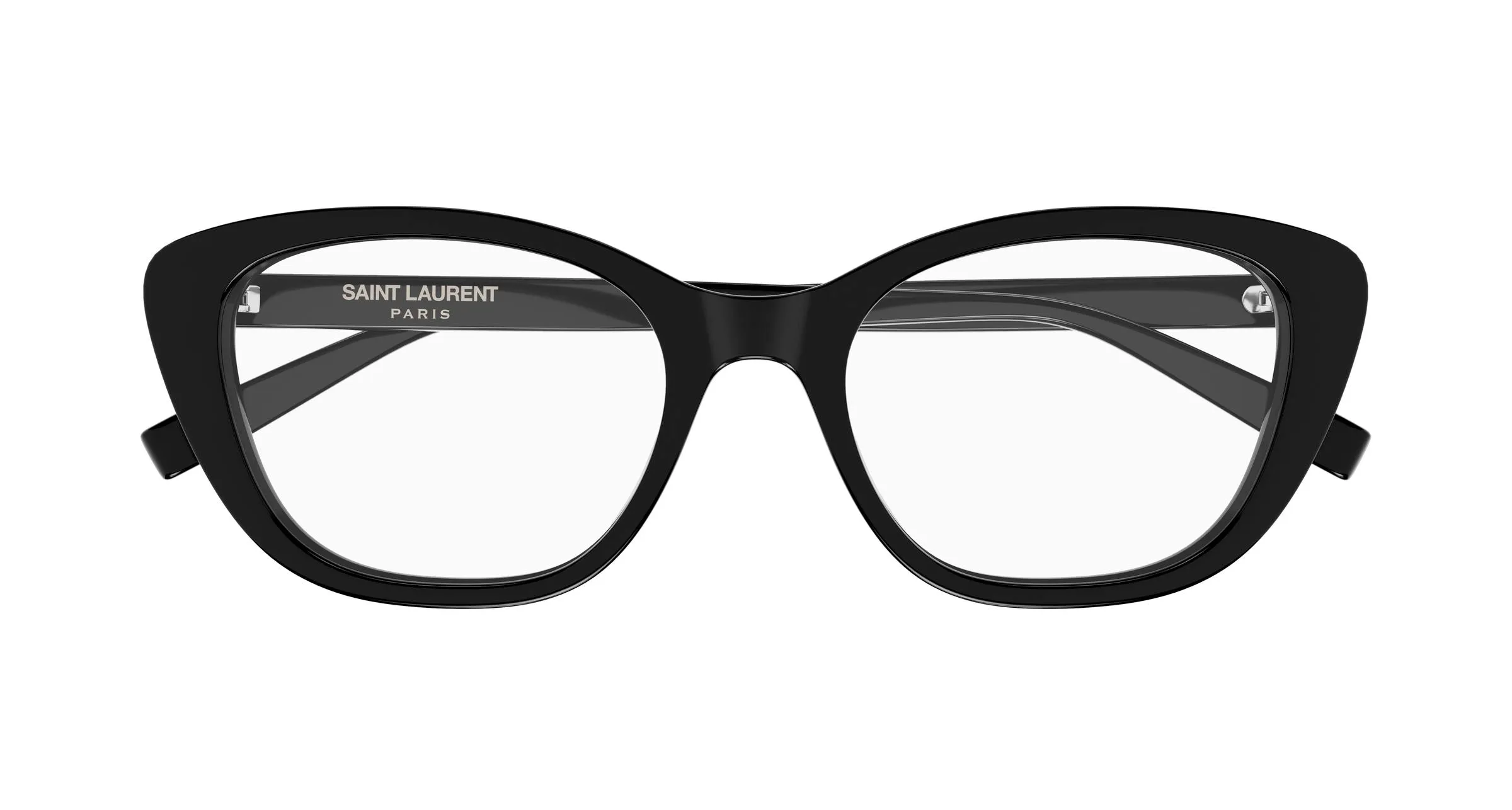 SAINT LAURENT SL 945 001 Montature da vista Acetato Nero Trasparente Cat Eye - immagine 2