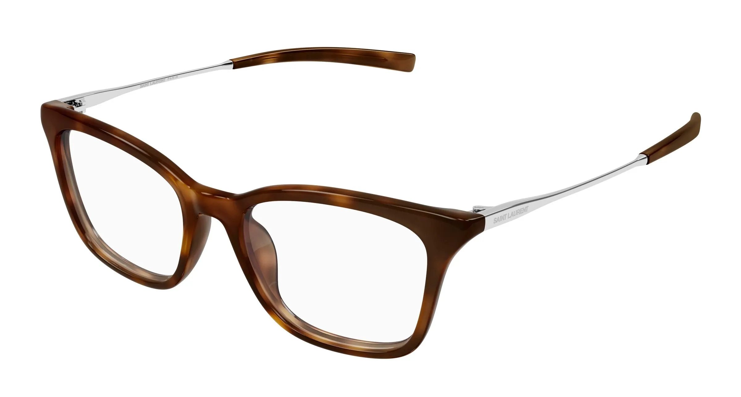 SAINT LAURENT SL 933 002 Montature da vista Acetato Havana Trasparente Cat Eye - immagine 1