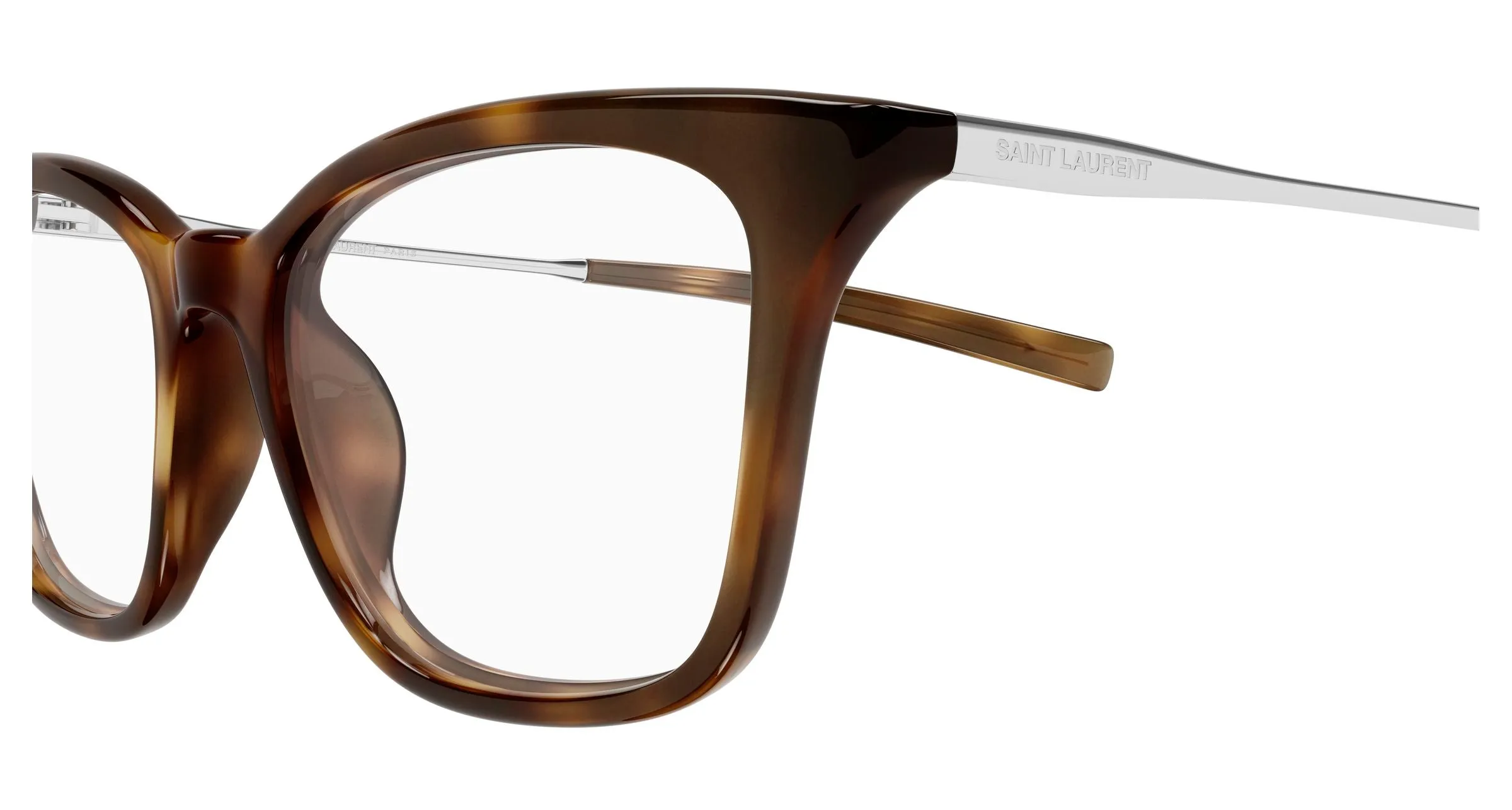 SAINT LAURENT SL 933 002 Montature da vista Acetato Havana Trasparente Cat Eye - immagine 3