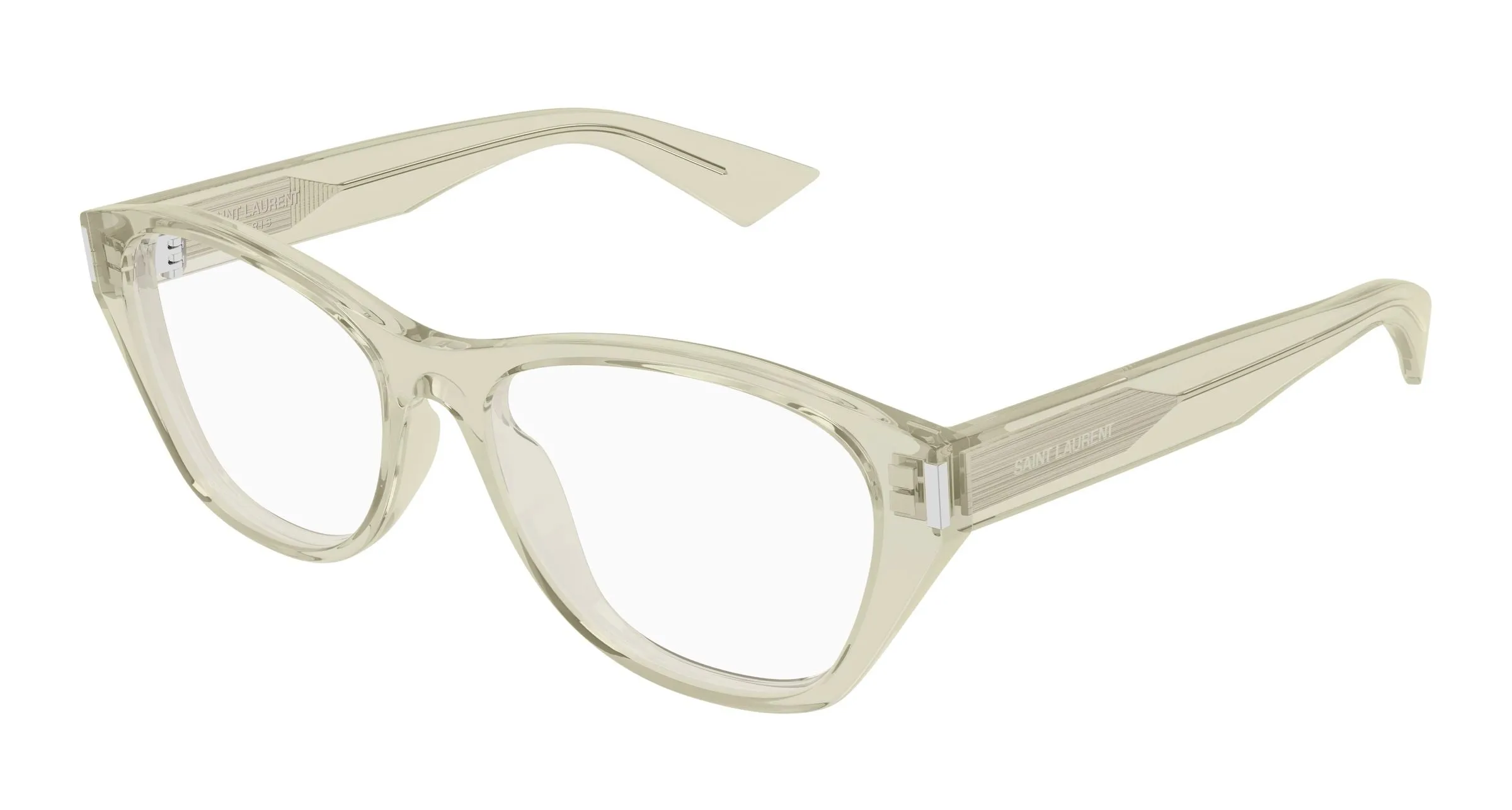 SAINT LAURENT SL 929 004 Montature da vista Acetato Verde Trasparente Cat Eye - immagine 1