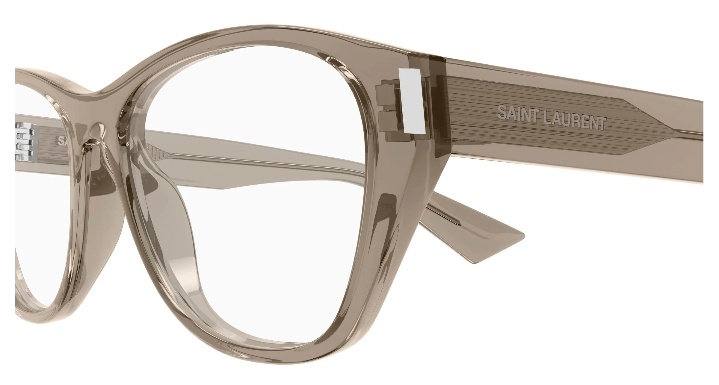 SAINT LAURENT SL 929 003 Montature da vista Acetato Marrone Trasparente Cat Eye - immagine 3