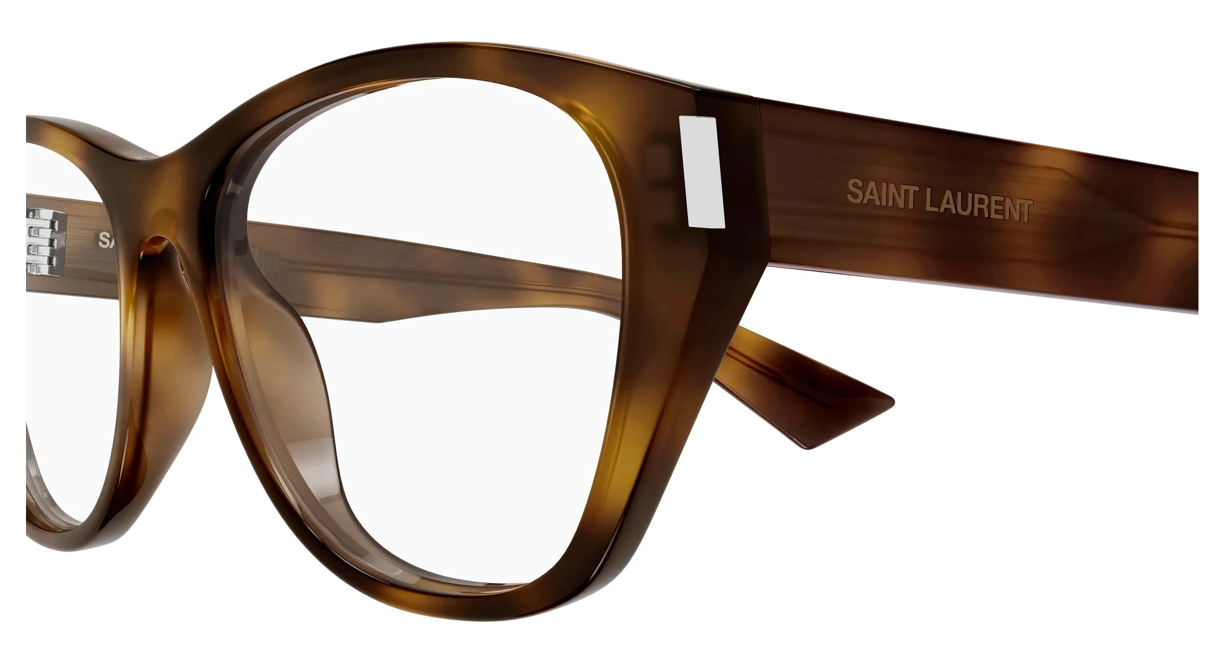 SAINT LAURENT SL 929 002 Montature da vista Acetato Havana Trasparente Cat Eye - immagine 3