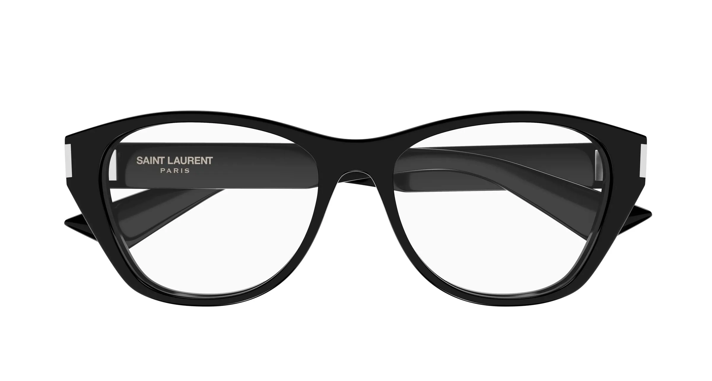 SAINT LAURENT SL 929 001 Montature da vista Acetato Nero Trasparente Cat Eye - immagine 2