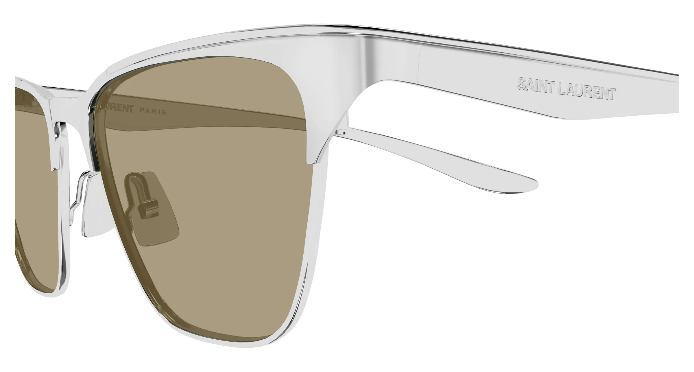 SAINT LAURENT SL 920 002 Occhiali da sole Metallo Argento Grigio Cat Eye - immagine 3