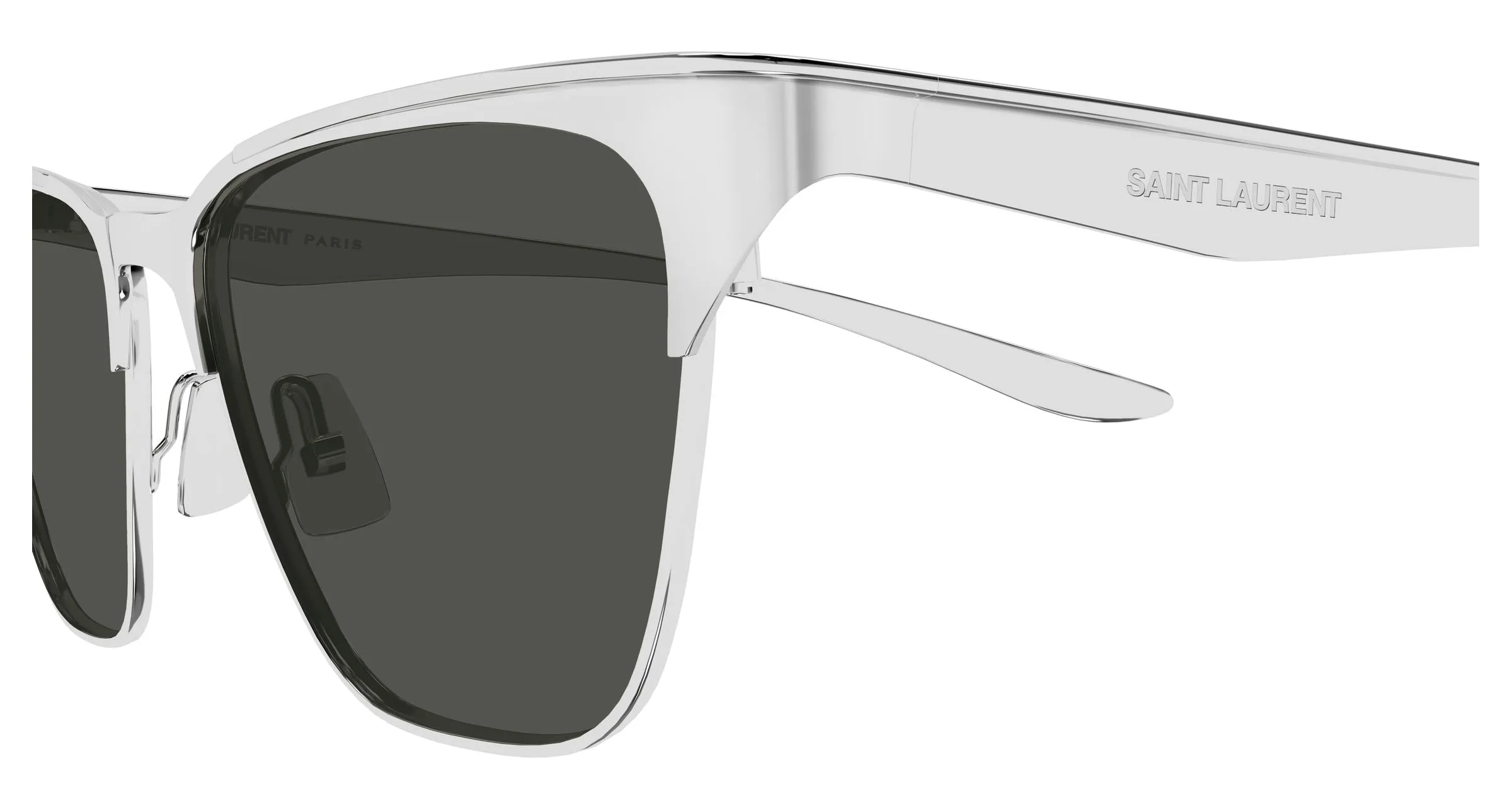 SAINT LAURENT SL 920 001 Occhiali da sole Metallo Argento Grigio Cat Eye - immagine 3