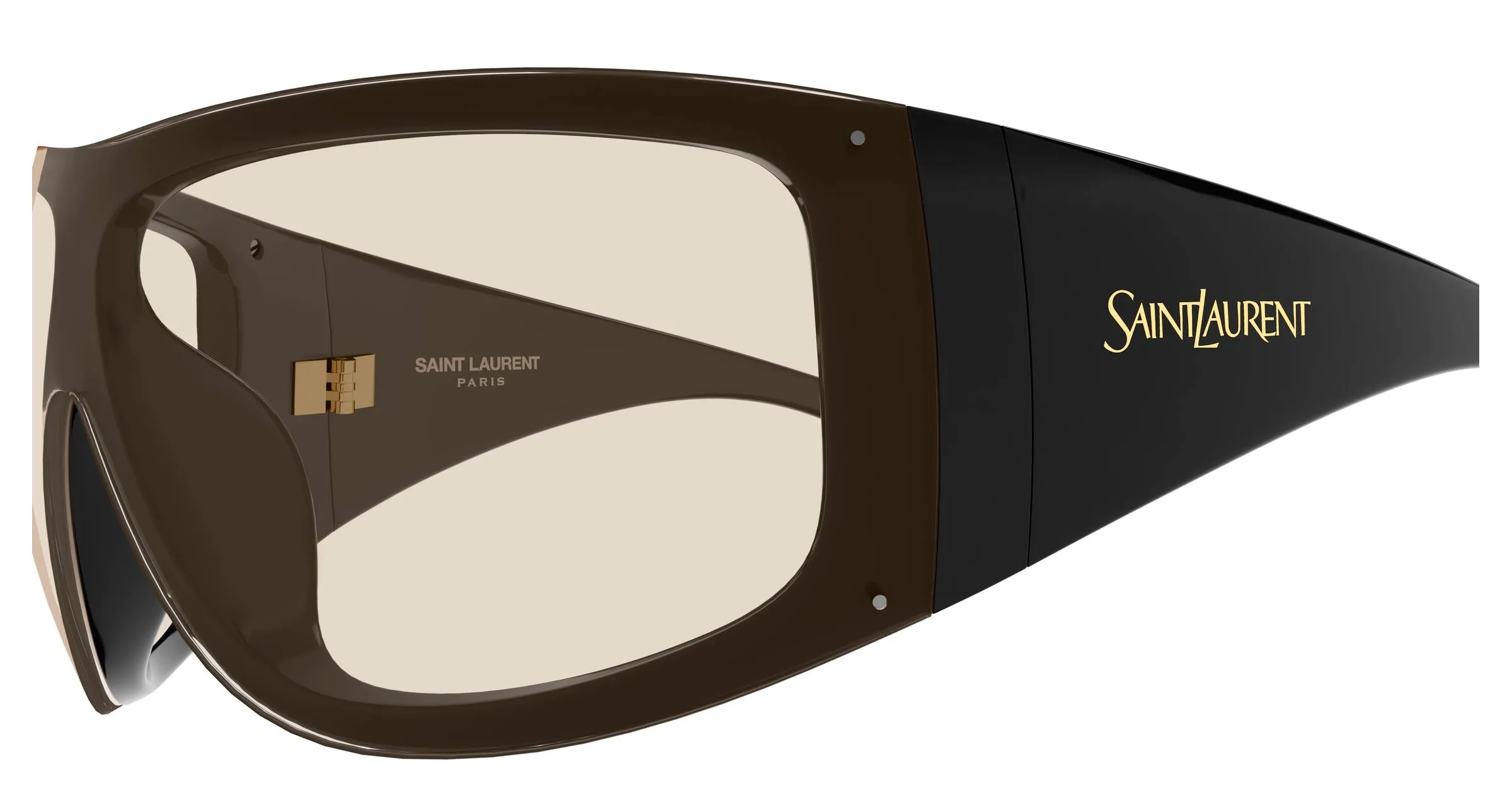 SAINT LAURENT SL 914 002 Occhiali da sole Bio-iniettato Nero Marrone Avvolgente - immagine 3
