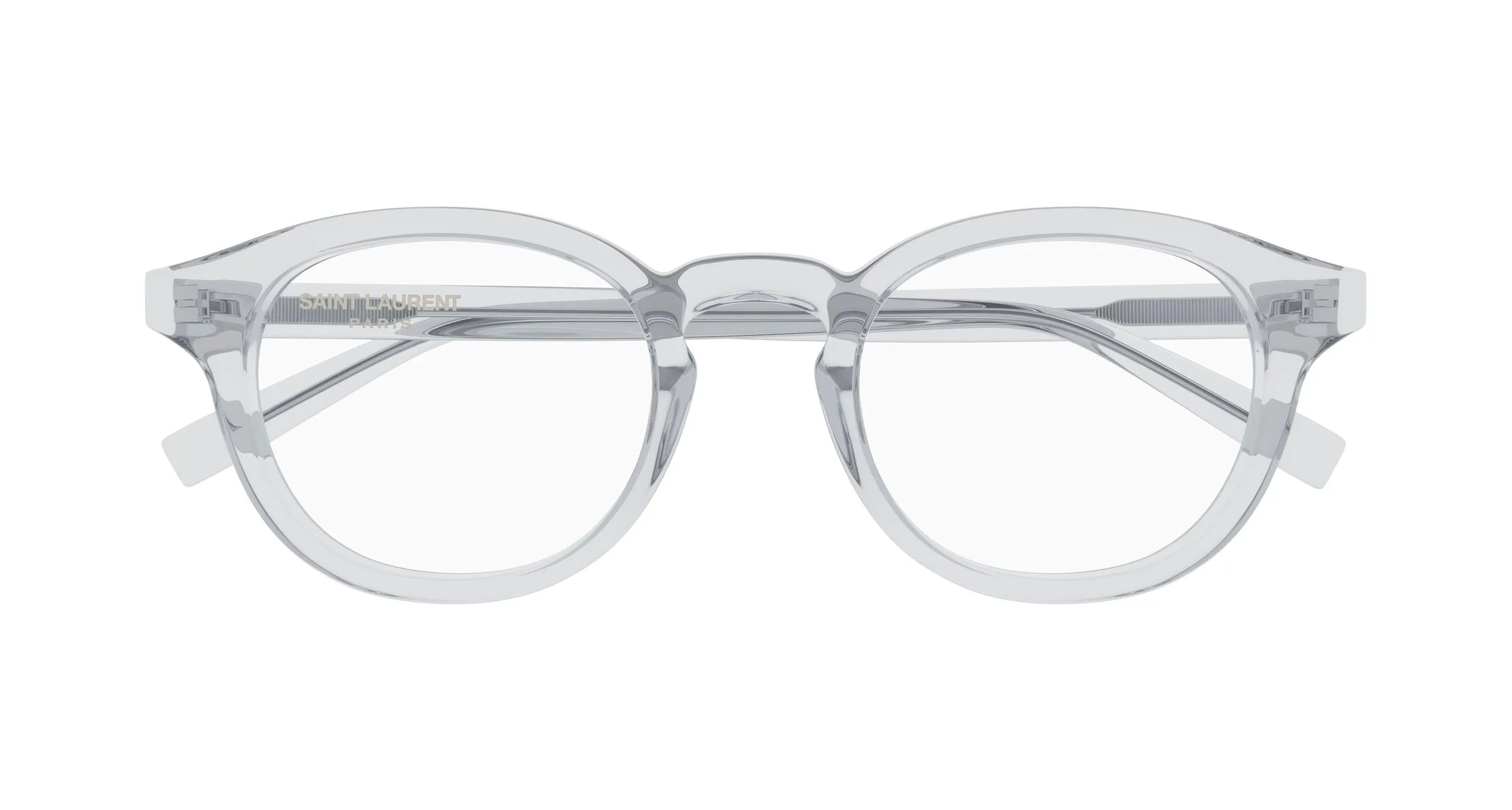 SAINT LAURENT SL 907 009 Montature da vista Acetato Grigio Trasparente Cat Eye - immagine 2