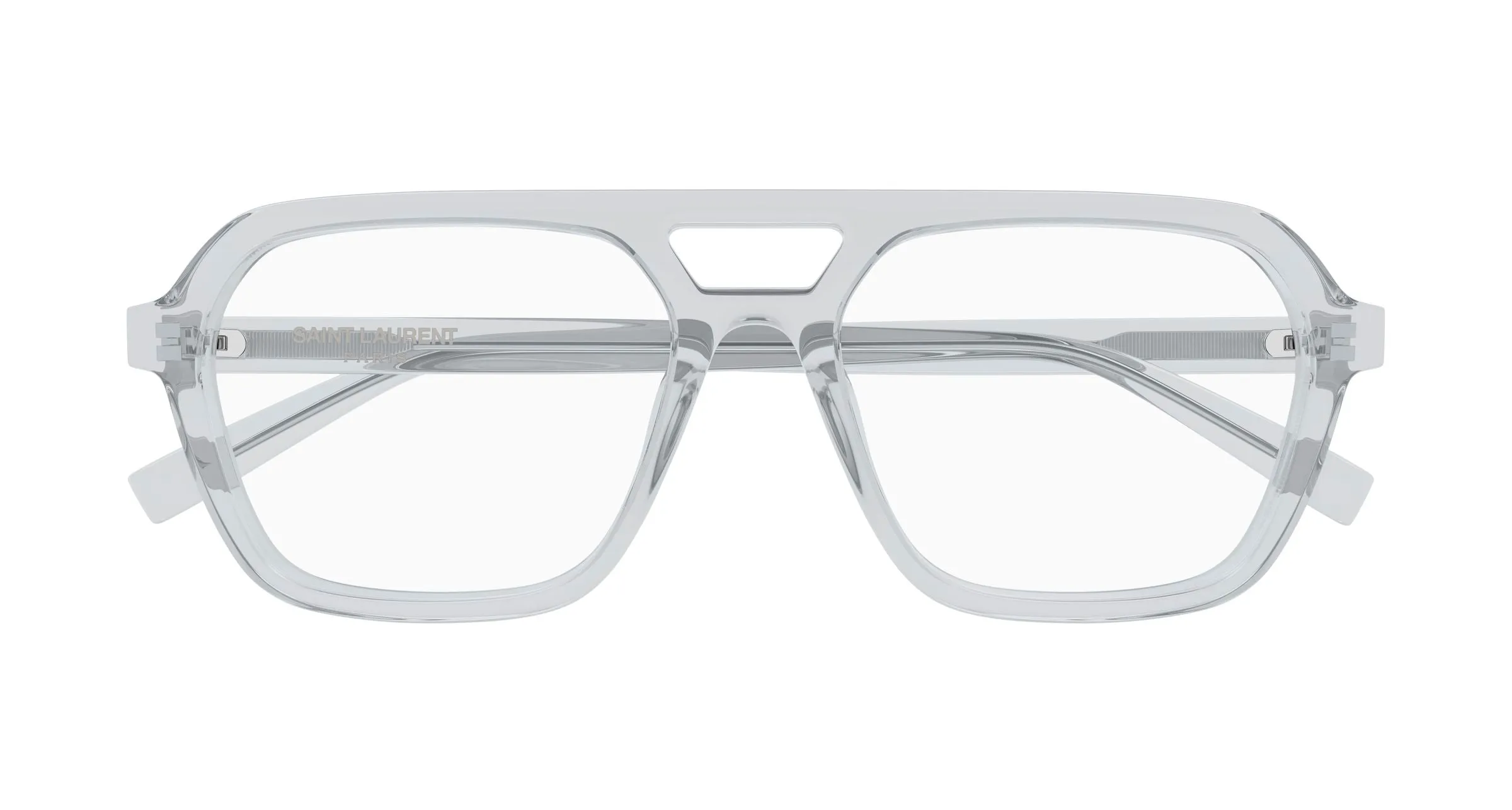 SAINT LAURENT SL 905 OPT 006 Montature da vista Acetato Grigio Trasparente Squadrata - immagine 2