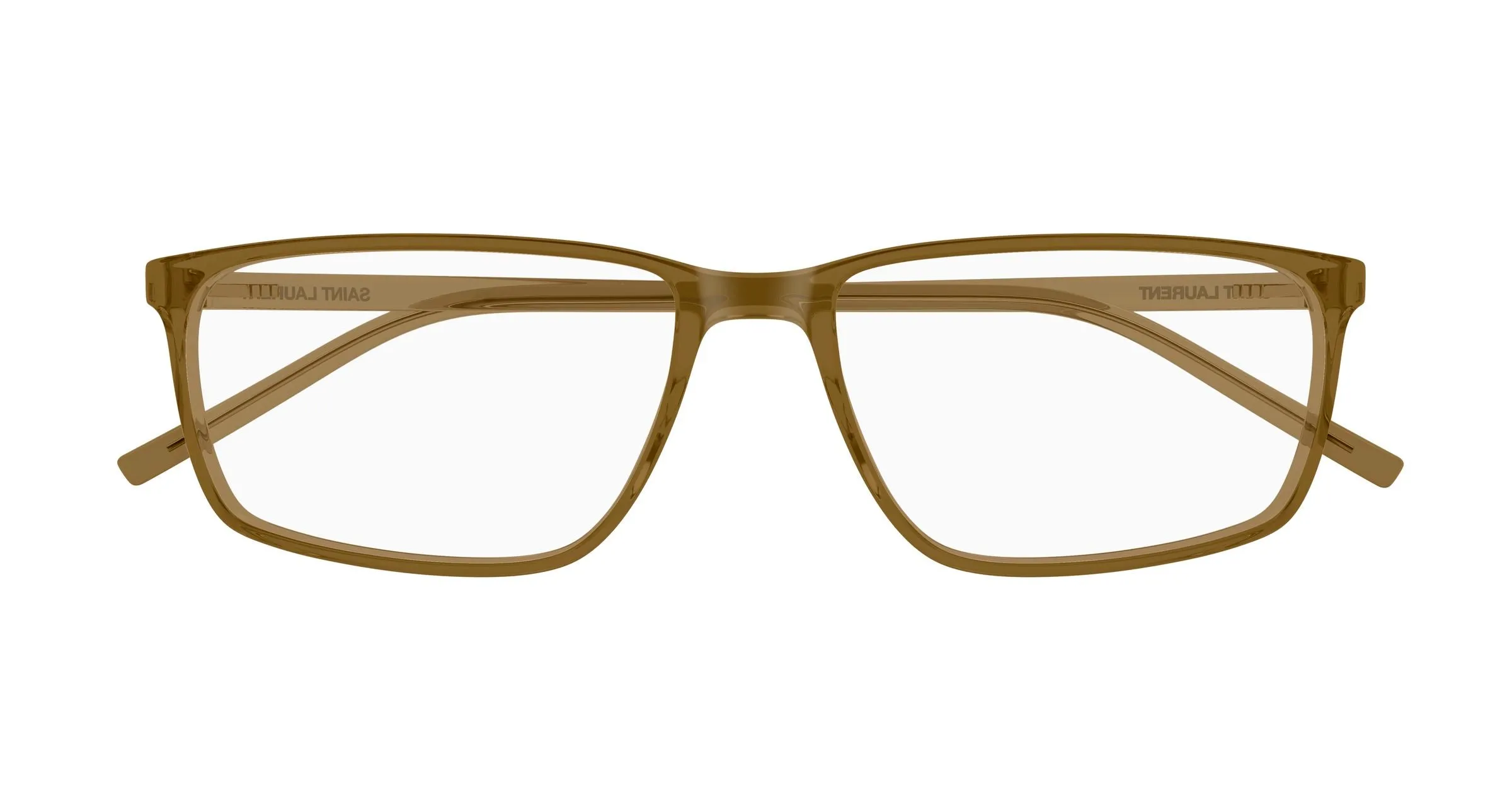 SAINT LAURENT SL 886 005 Montature da vista Bio-iniettato Marrone Trasparente Squadrata - immagine 2