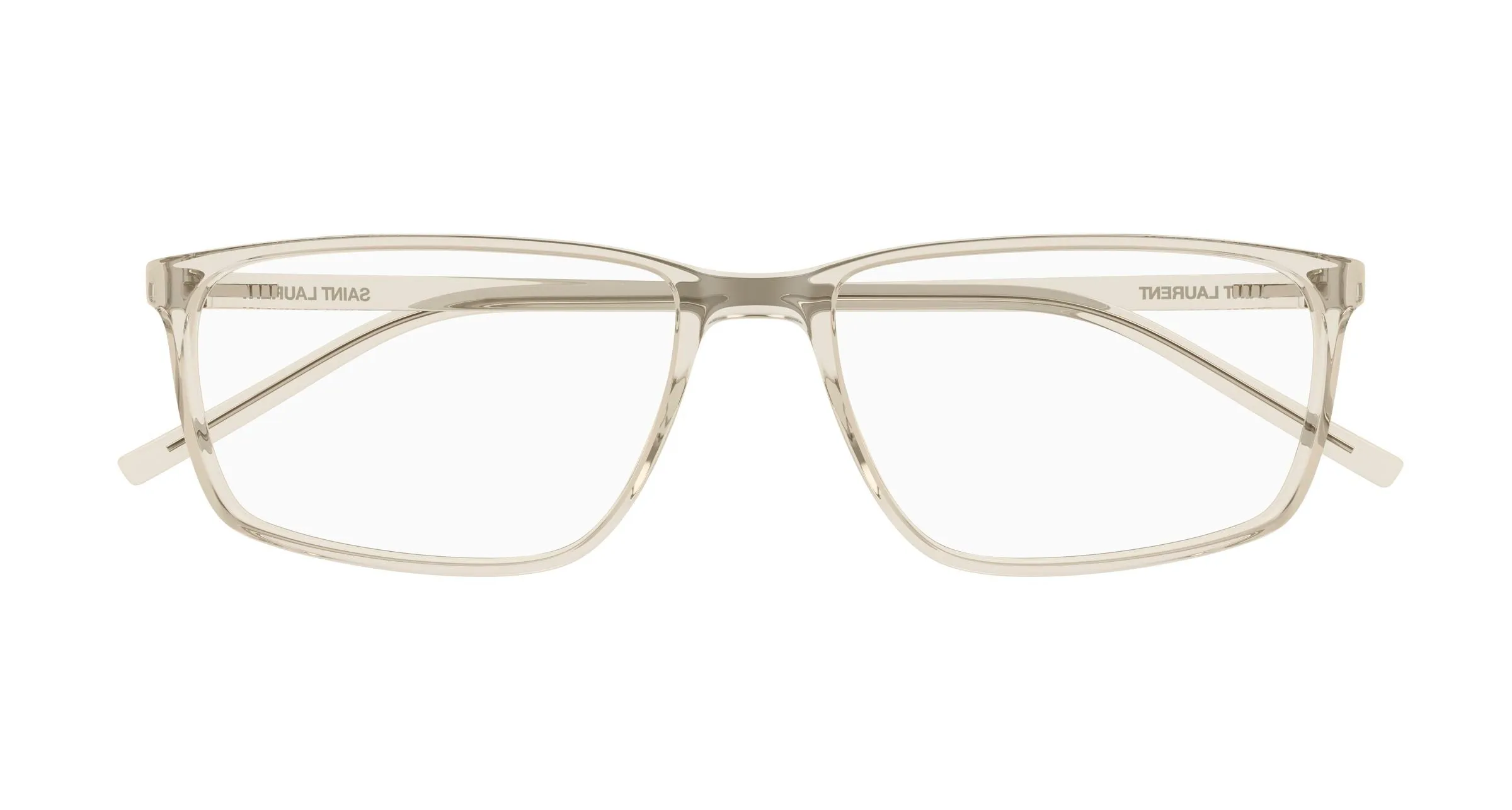 SAINT LAURENT SL 886 004 Montature da vista Bio-iniettato Beige Trasparente Squadrata - immagine 2