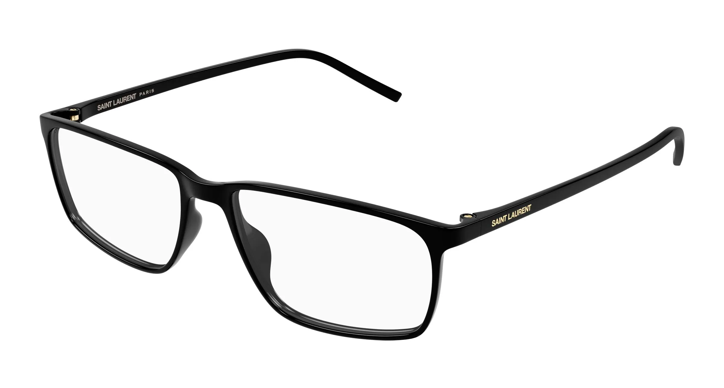 SAINT LAURENT SL 886 001 Montature da vista Bio-iniettato Nero Trasparente Squadrata - immagine 1