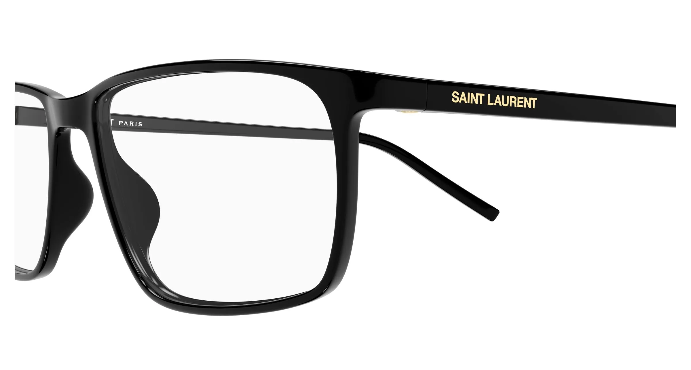 SAINT LAURENT SL 886 001 Montature da vista Bio-iniettato Nero Trasparente Squadrata - immagine 3