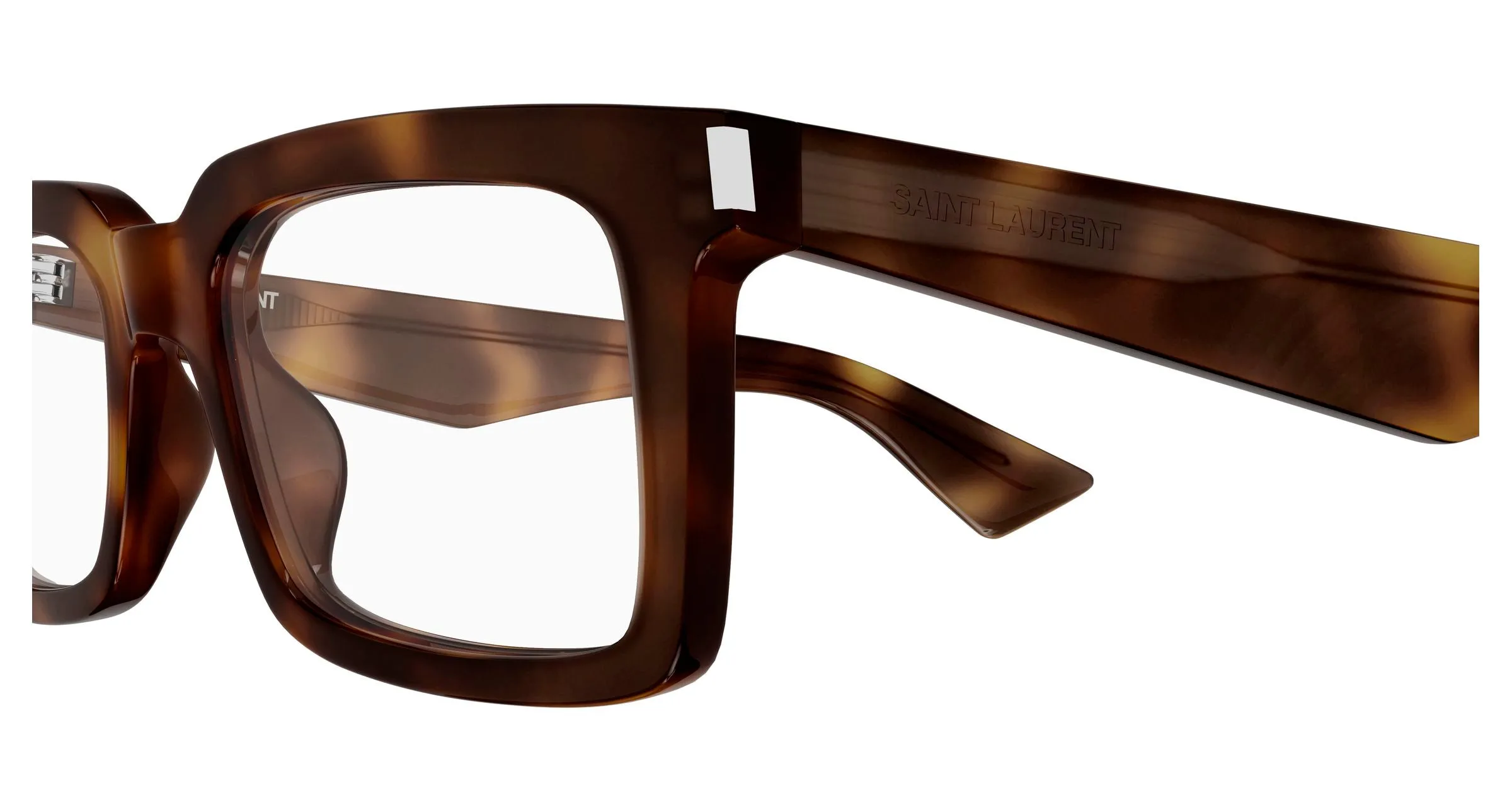 SAINT LAURENT SL 860 OPT 002 Montature da vista Acetato Havana Trasparente Squadrata - immagine 3