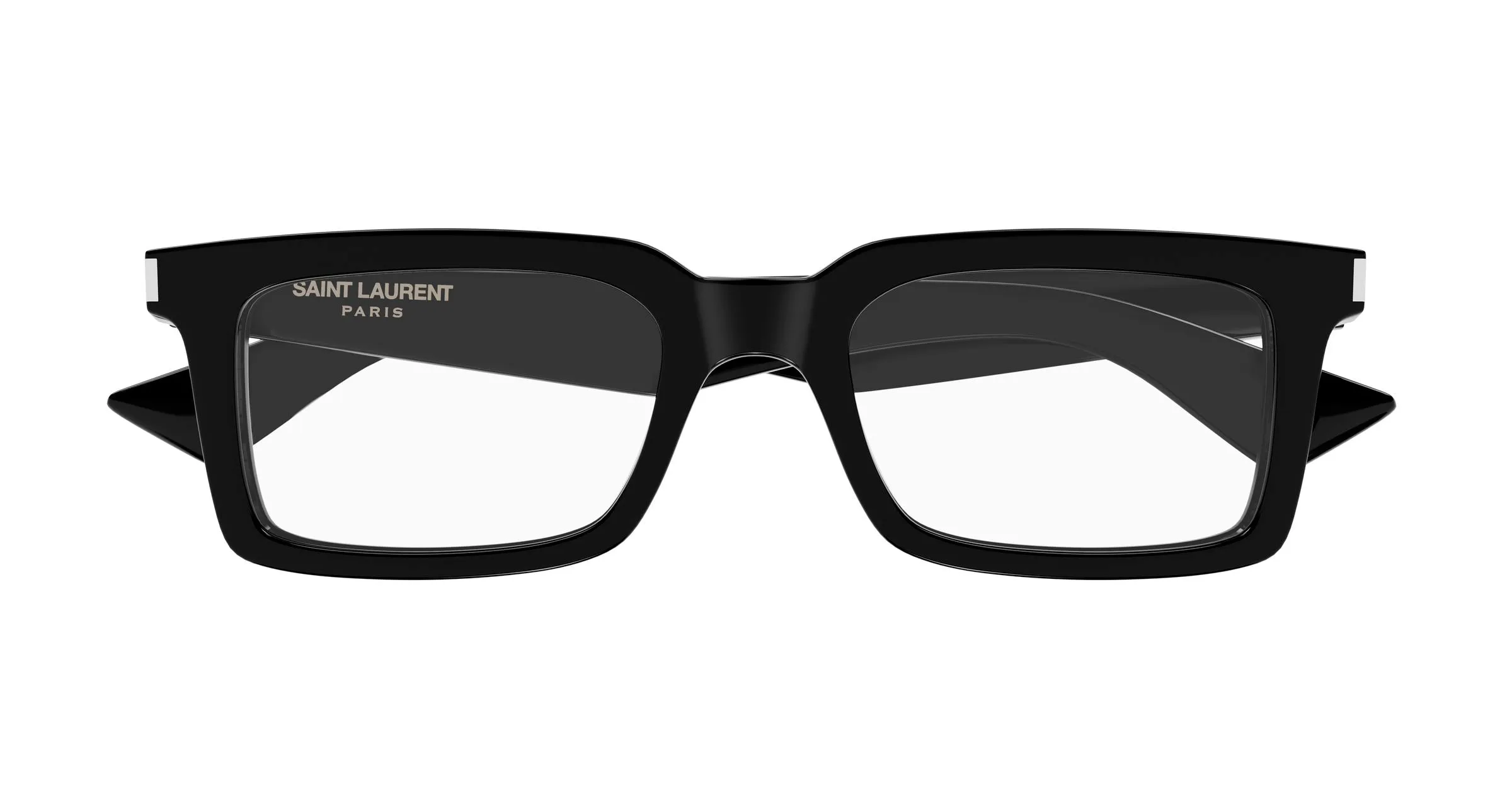 SAINT LAURENT SL 860 OPT 001 Montature da vista Acetato Nero Trasparente Squadrata - immagine 2