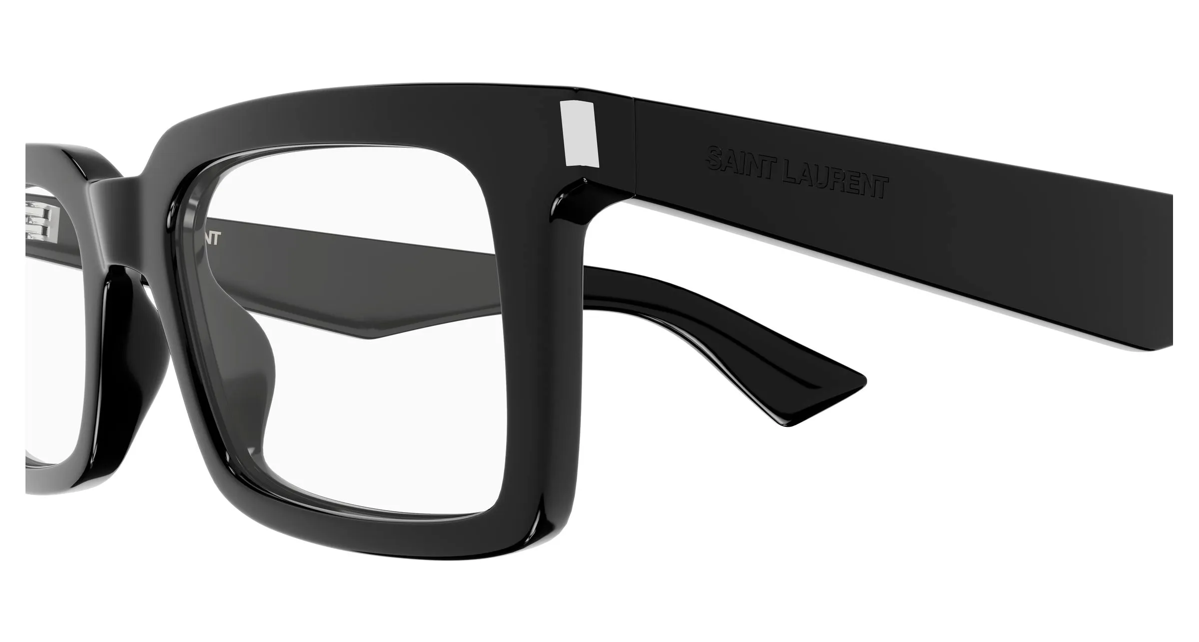 SAINT LAURENT SL 860 OPT 001 Montature da vista Acetato Nero Trasparente Squadrata - immagine 3