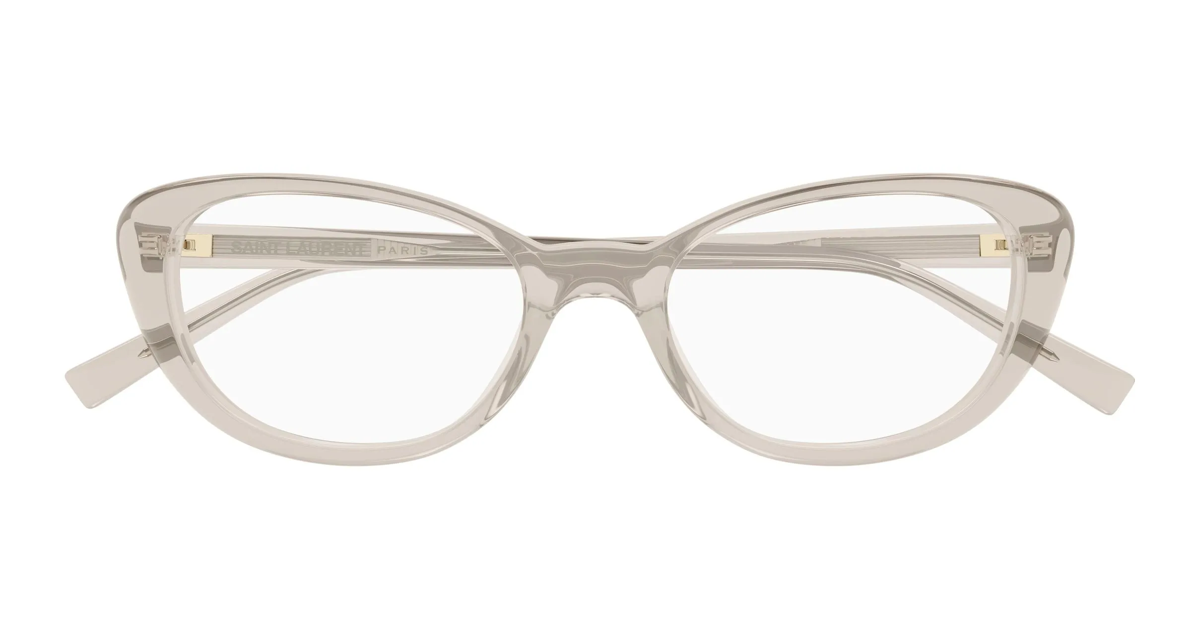 SAINT LAURENT SL 822 OPT 006 Montature da vista Acetato Beige Trasparente Cat Eye Antiriflesso - immagine 2