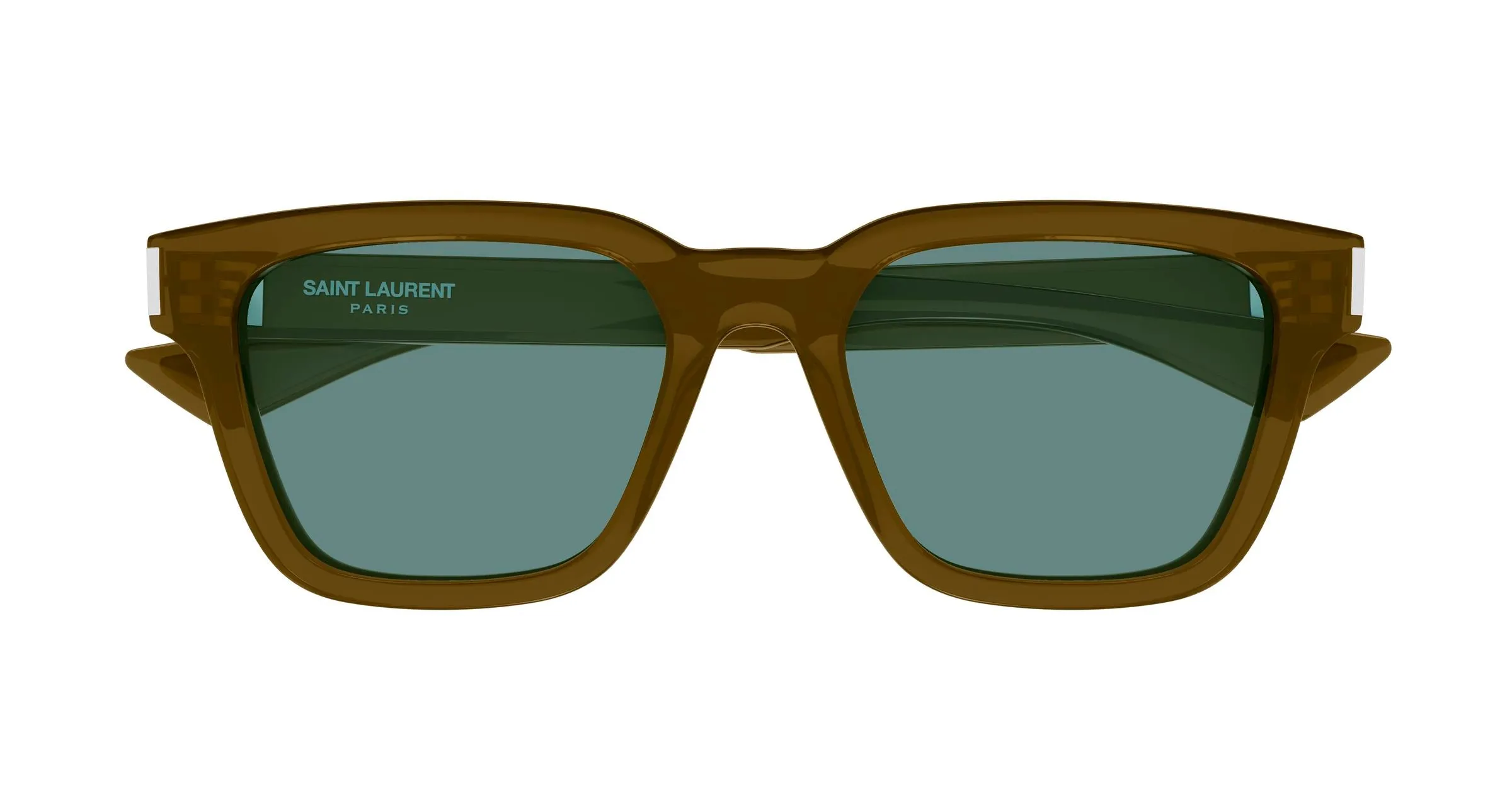 SAINT LAURENT SL 790 007 Occhiali da sole Acetato Marrone Verde Squadrata - immagine 2