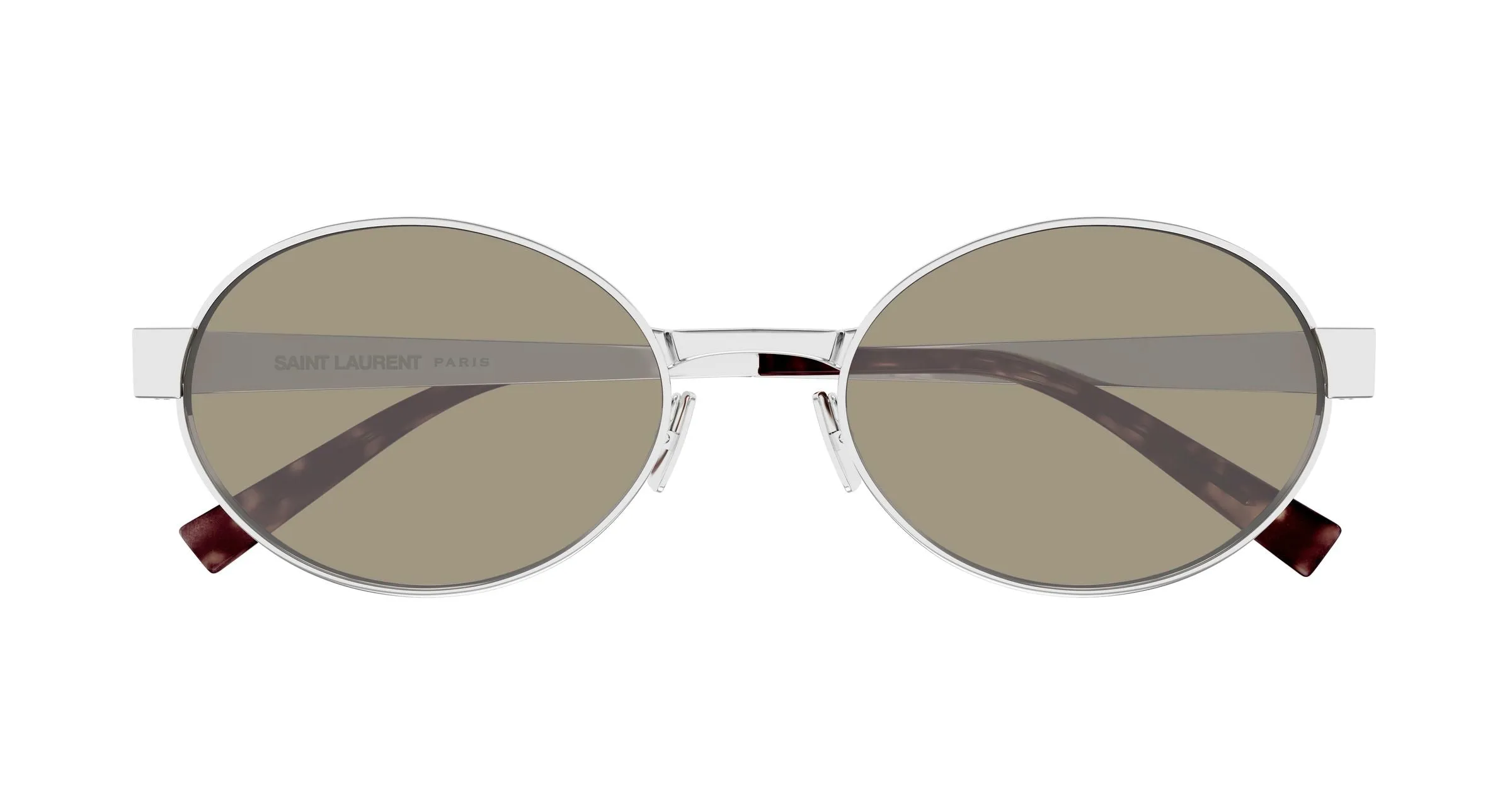 SAINT LAURENT SL 692 007 Occhiali da sole Metallo Argento Grigio Rotonda - immagine 2
